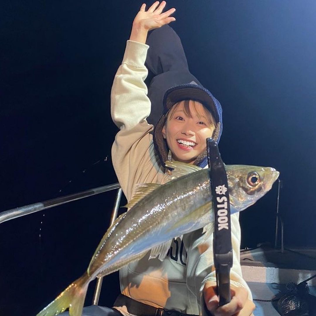 あずあず神野梓 13代目アングラーズアイドルの バチコン🤪🤪 中々