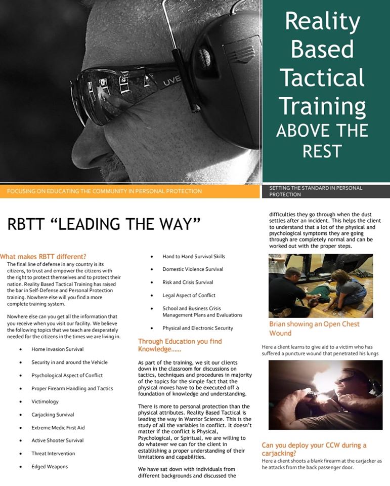 RBTT is not your... - Reality Based Tactical Training | Facebook