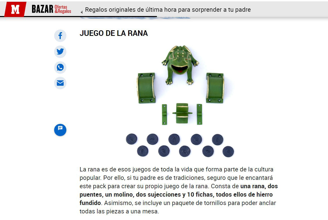 Juego De La Rana CADENAS Con 10 Fichas De Acero | Tejos Reglamentarios De 38 Mm | Diversión Al Aire Libre Para Toda La Familia