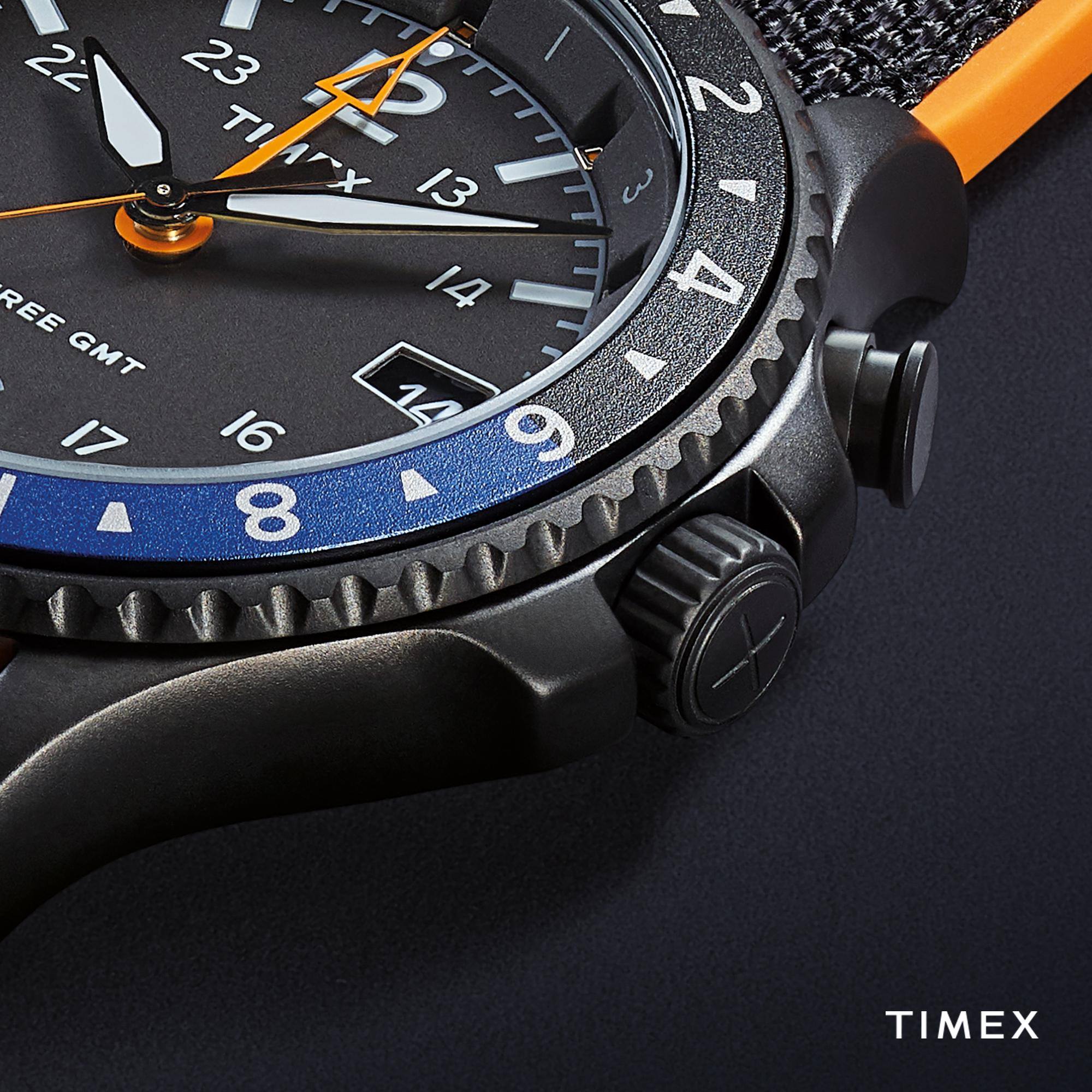 With its soft silicone strap and water-resistance up to 100 meters
