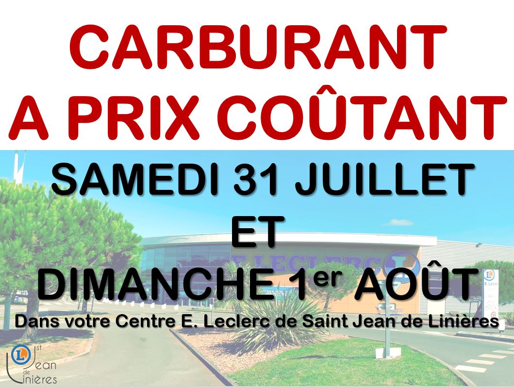 Prix Carburant Leclerc St Jean De Linieres
