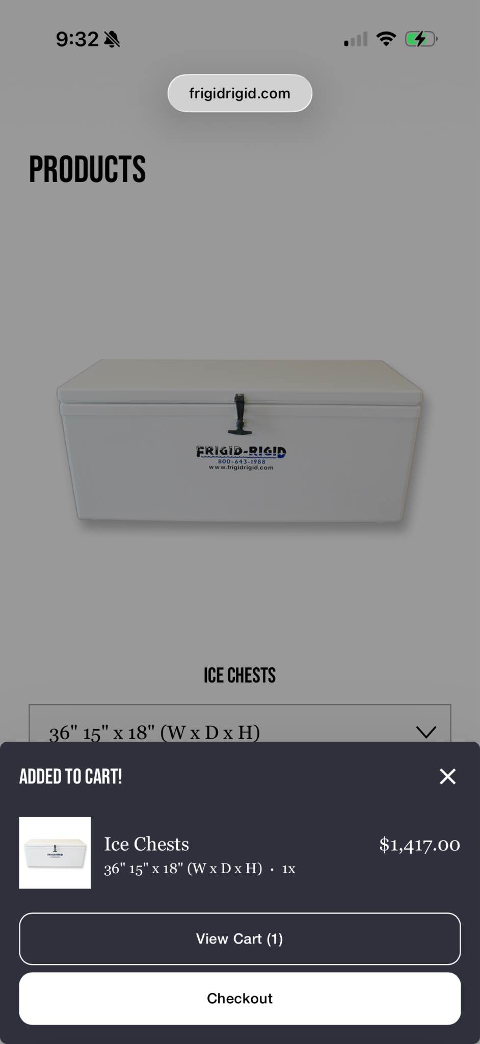 Used like new frigid rigid ice chest boat cooler. - Camping Coolers ...
