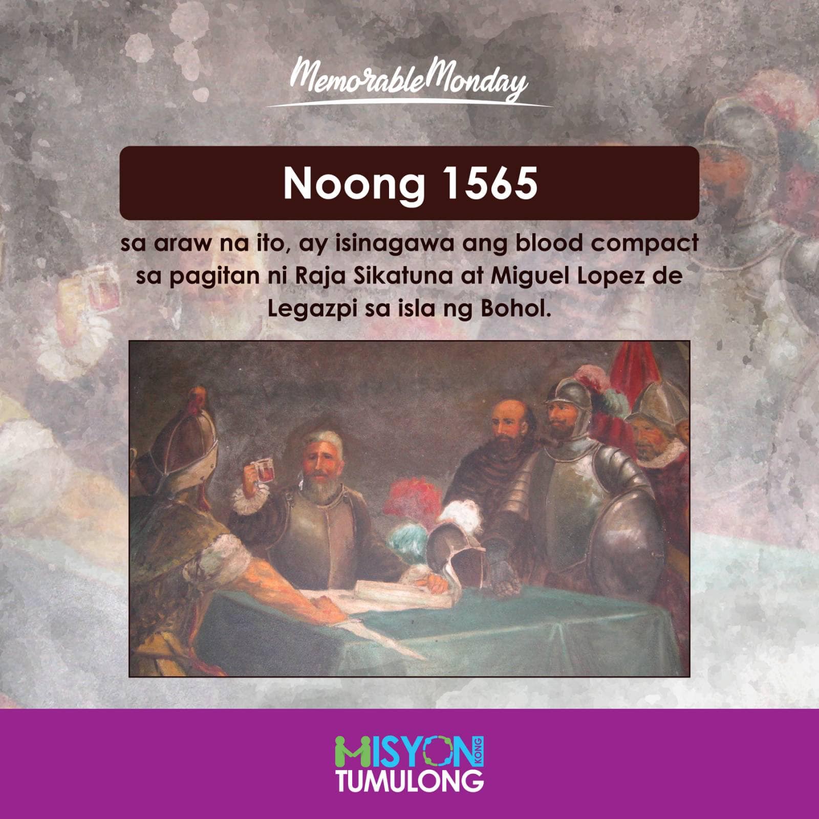 Ang blood compact ay isinagawa ni... - Misyon Kong Tumulong