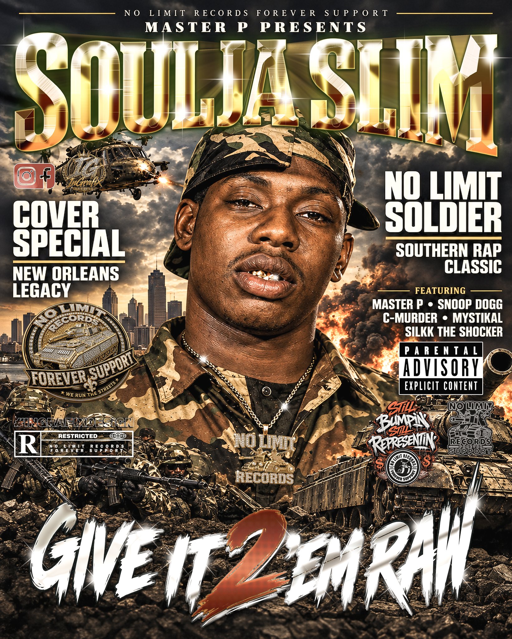 Soulja Slim Give It 2 'Em Raw album cover