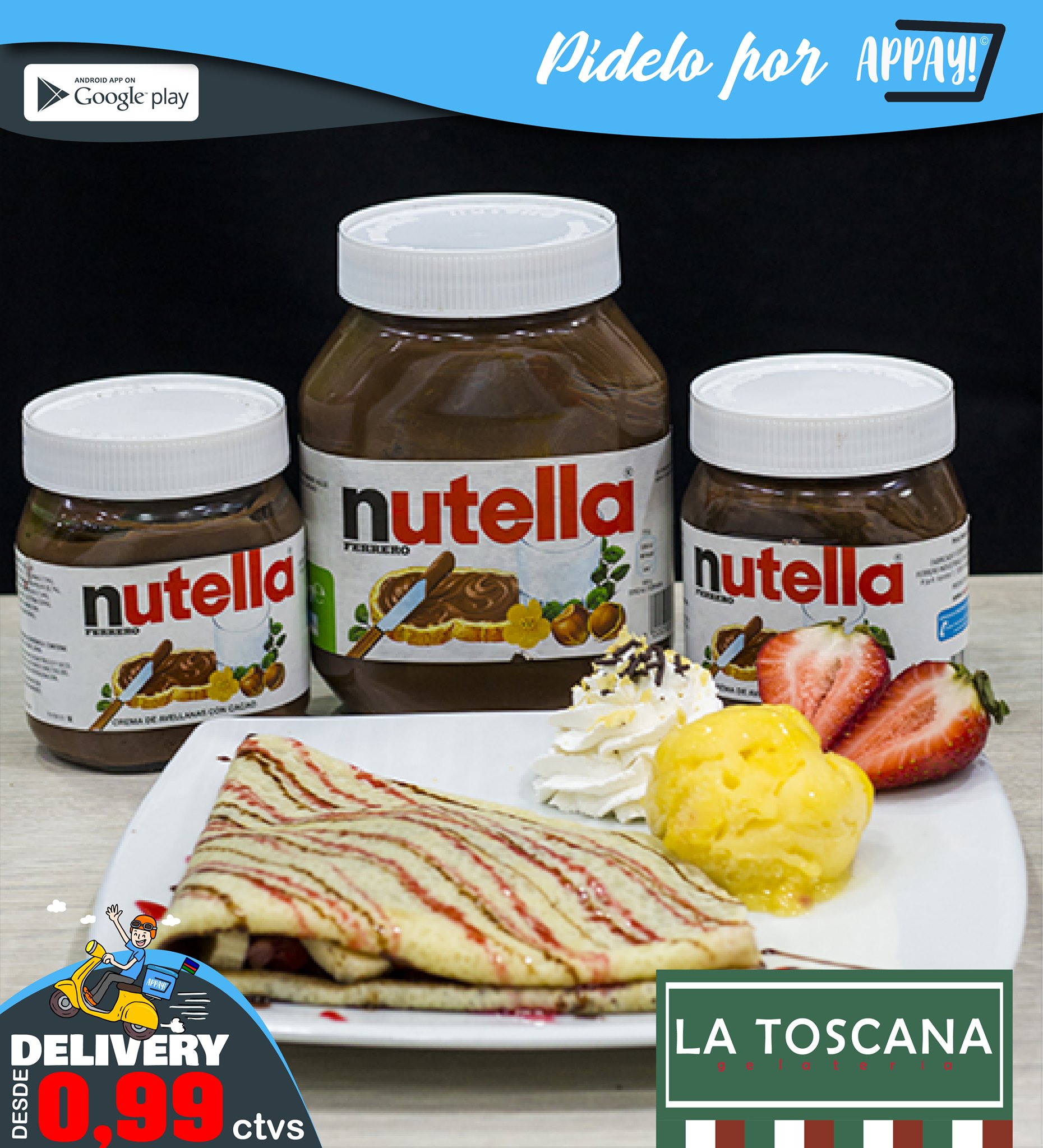 APPAY - Los #MEJORES #CREPES los encuentras en La Toscana... | Facebook