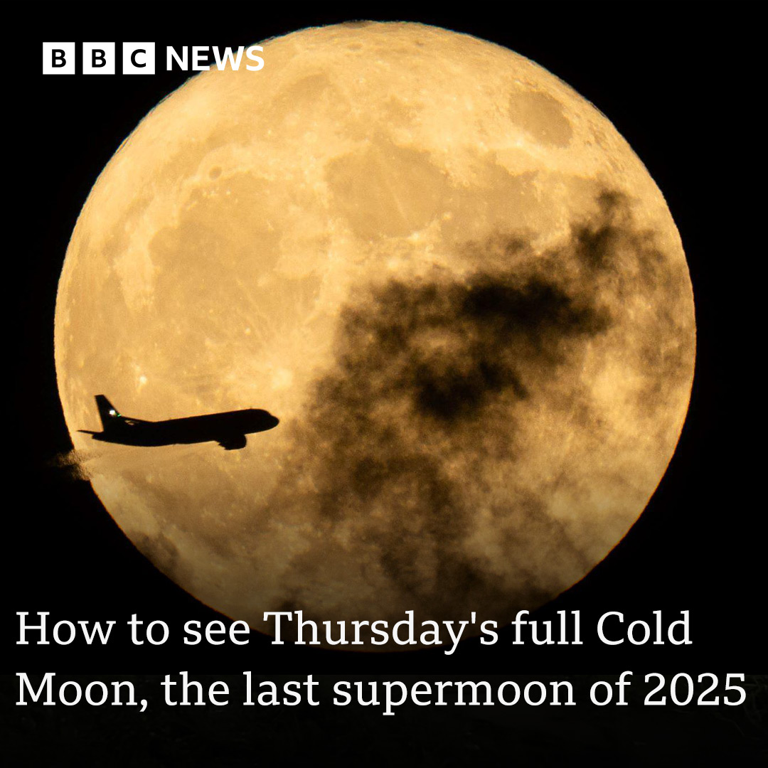 BBC - Cameras at the ready - here comes the last supermoon of 2025 🌕 ...