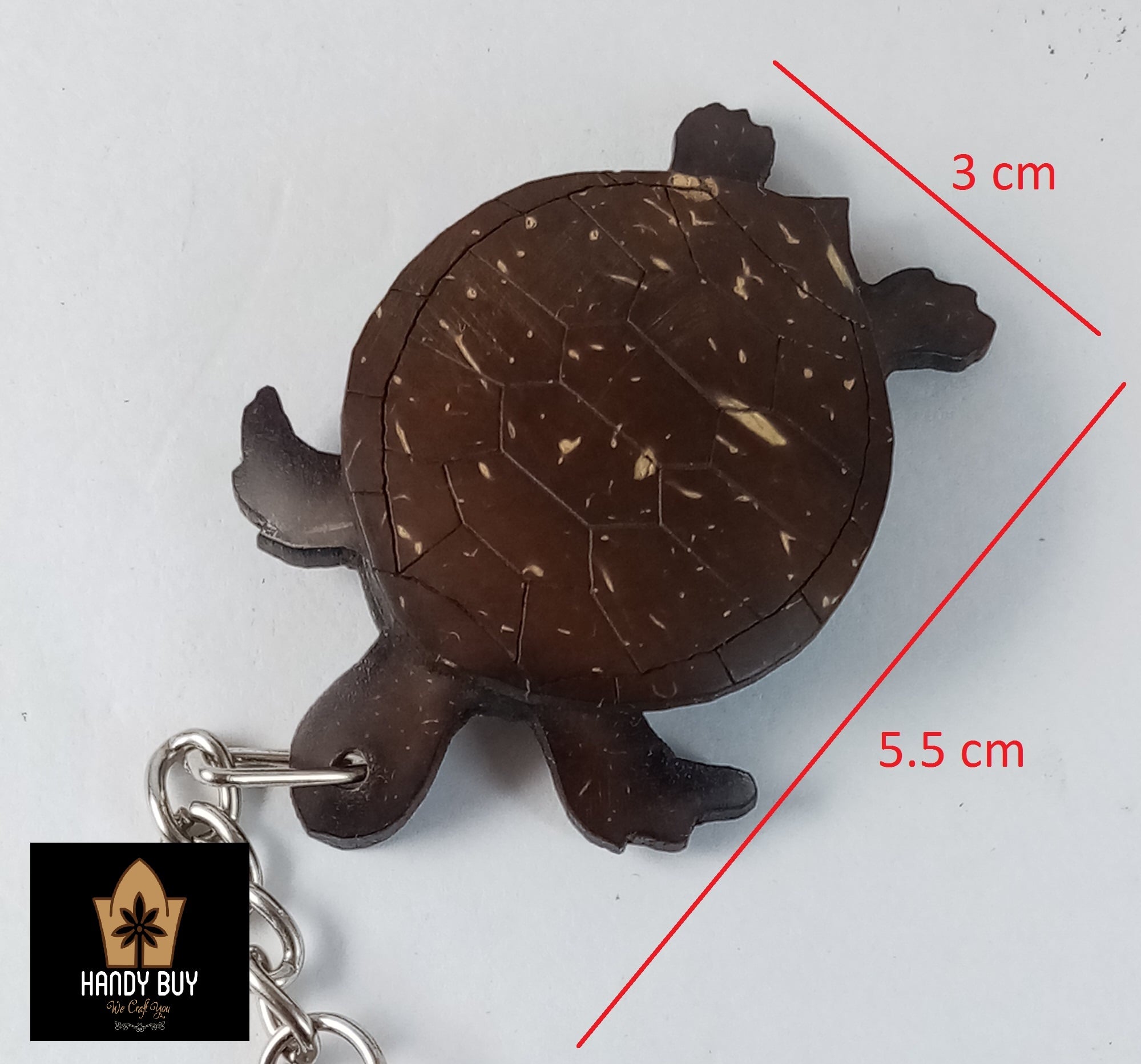 Handy Buy - Coconut shell sea turtle key tag......🔥🔥🔥