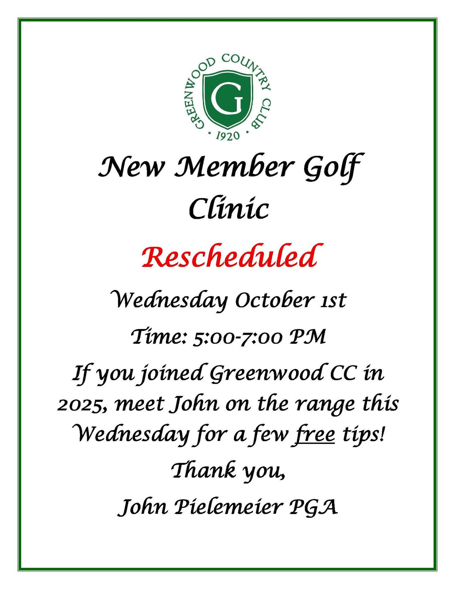 Greenwood Country Club added a... - Greenwood Country Club