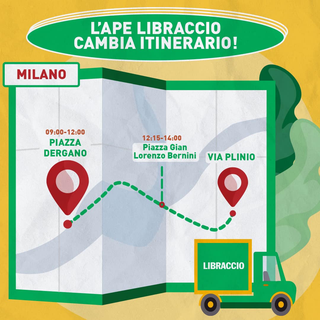 Libraccio - Attenzione! L’Ape Libraccio cambia itinerario!...
