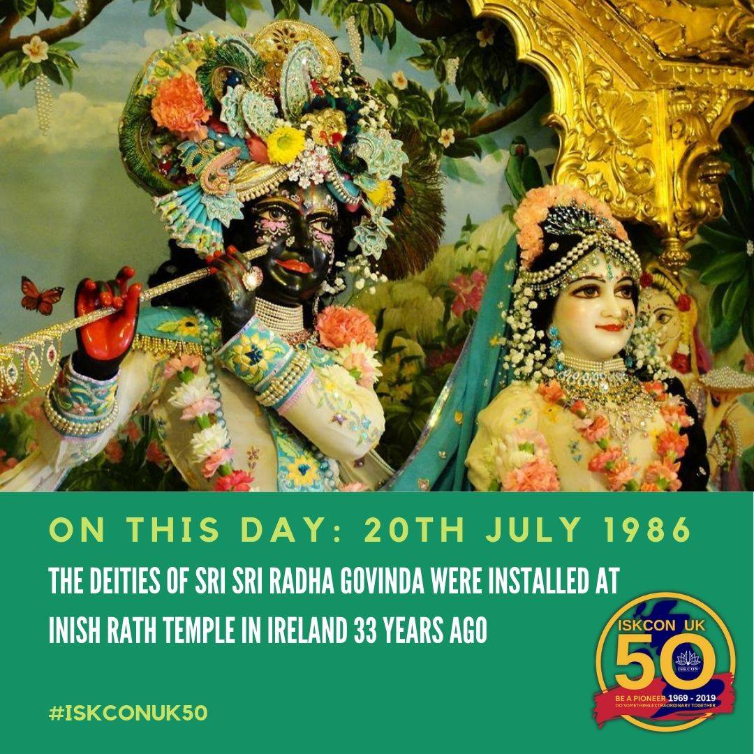 Iskcon UK - #OnThisDay, the Deities of Sri Sri Radha... | Facebook