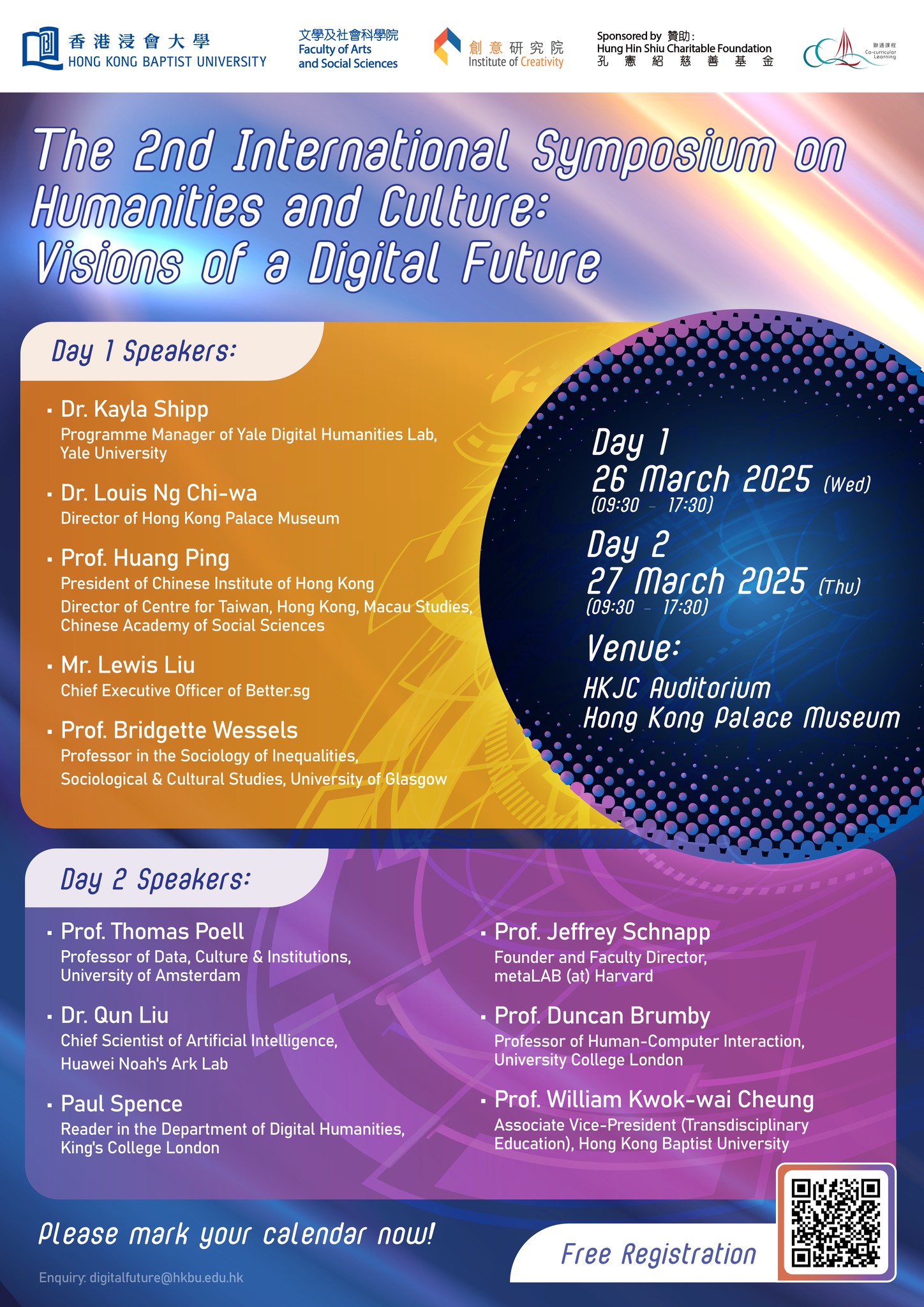 The 2nd International Symposium on Humanities and Culture: Visions of a ...