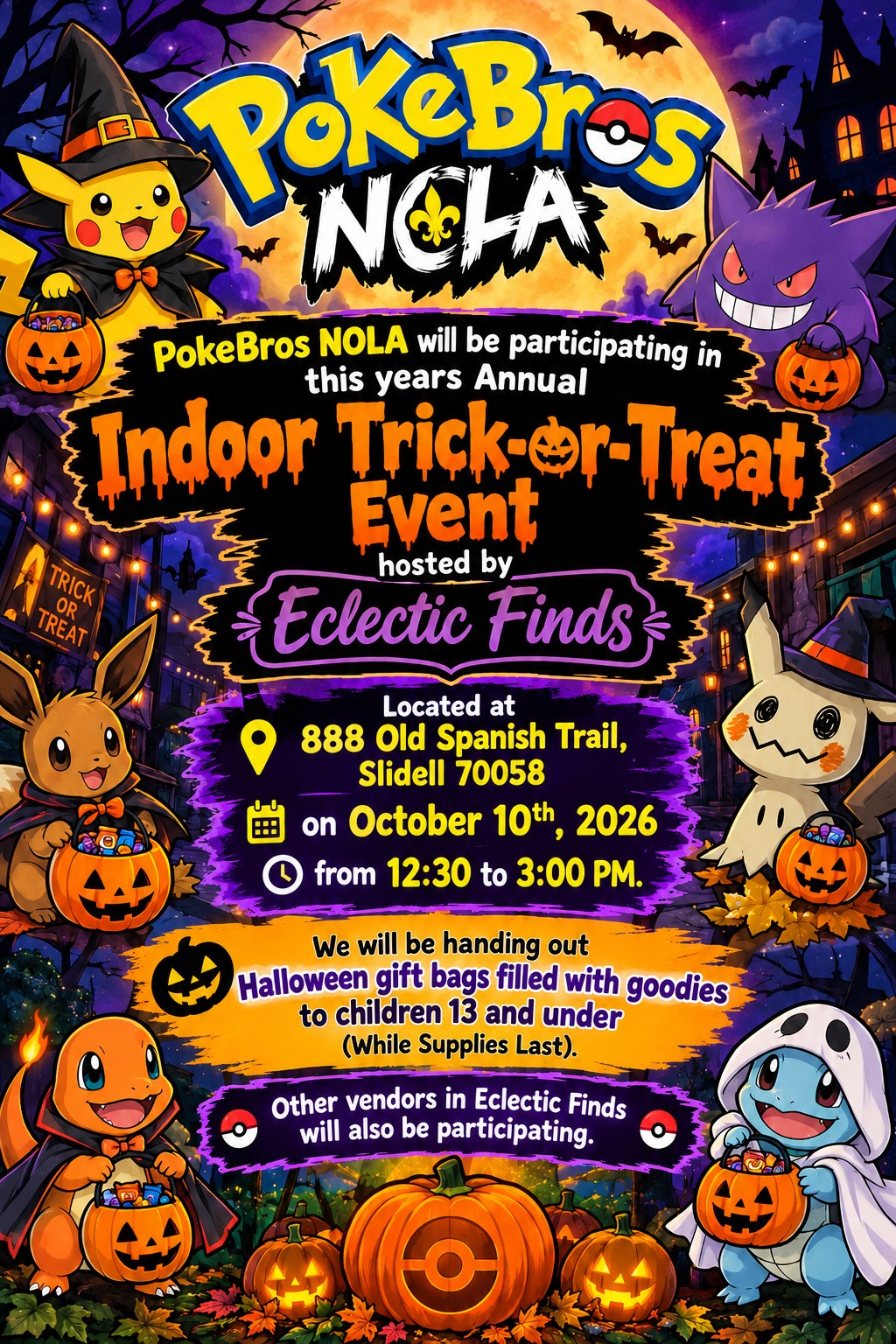 ANNUAL INDOOR TRICK-OR-TREAT EVENT