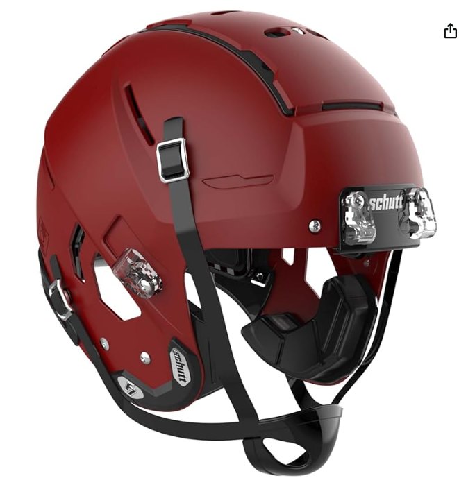 f7 lx1 football helmet Youth with attached carbon steel faceguard  Pro Player Team TPU cushioning Schutt Youth F7 LX1 football