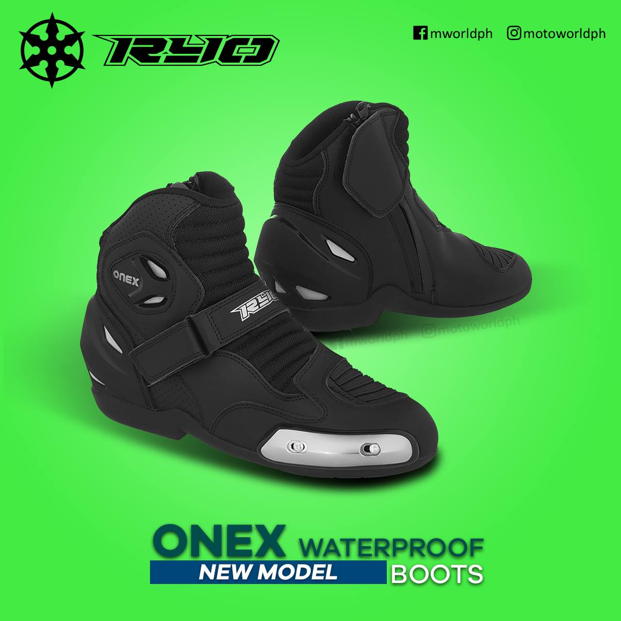 Motoworld Philippines - #NewFor2018! #RYO ONEX WP BOOTS! The new RYO ...