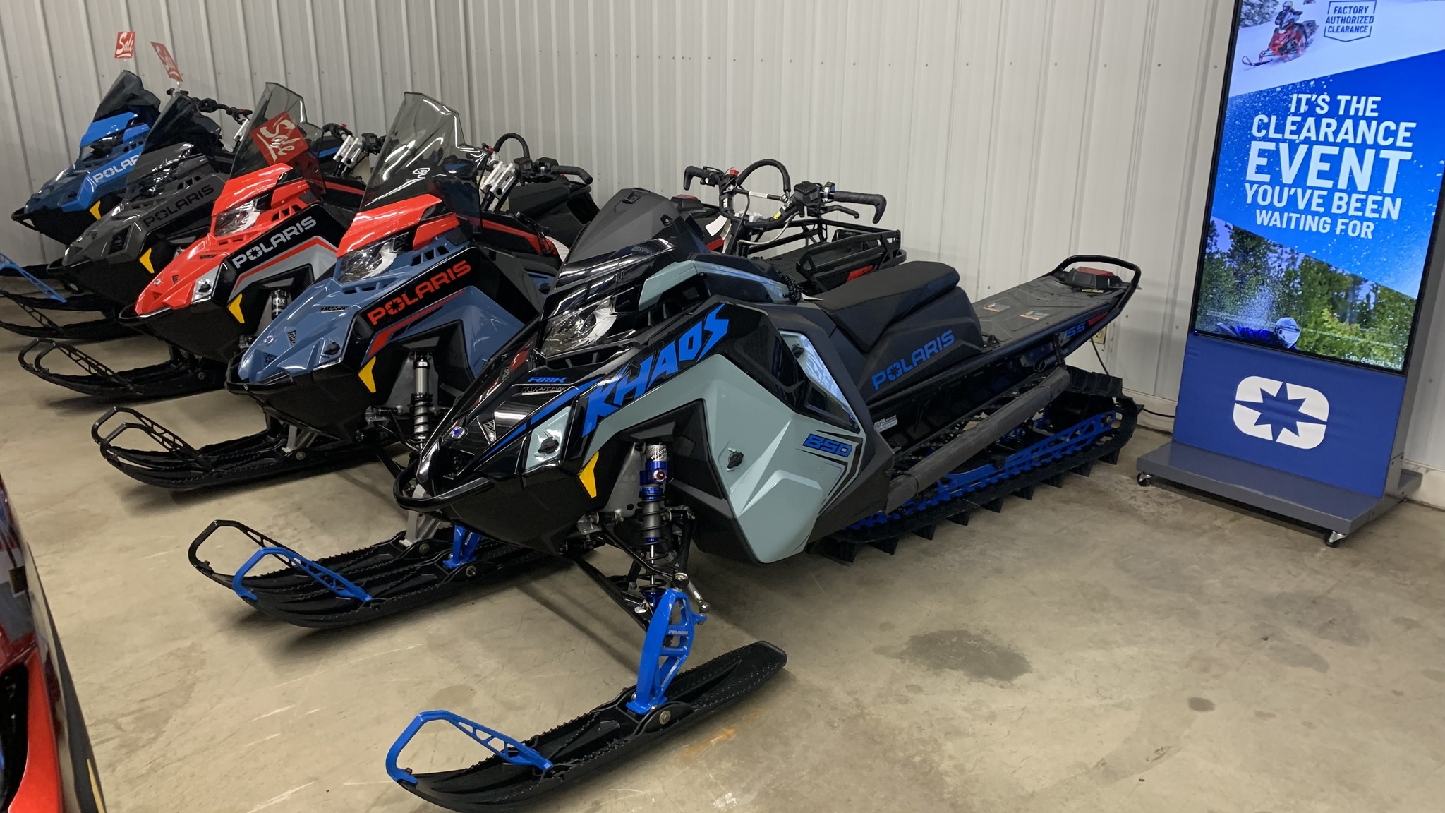Snowmobile discounts at Jim's Snowmobile and Marine before Hay