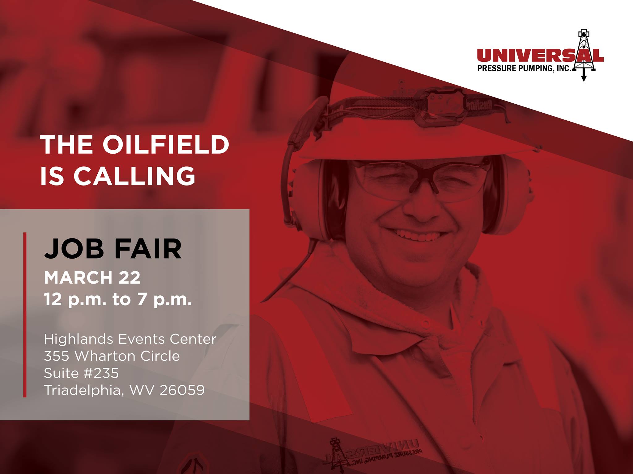 Patterson-UTI - Universal Pressure Pumping will be hosting a job fair ...