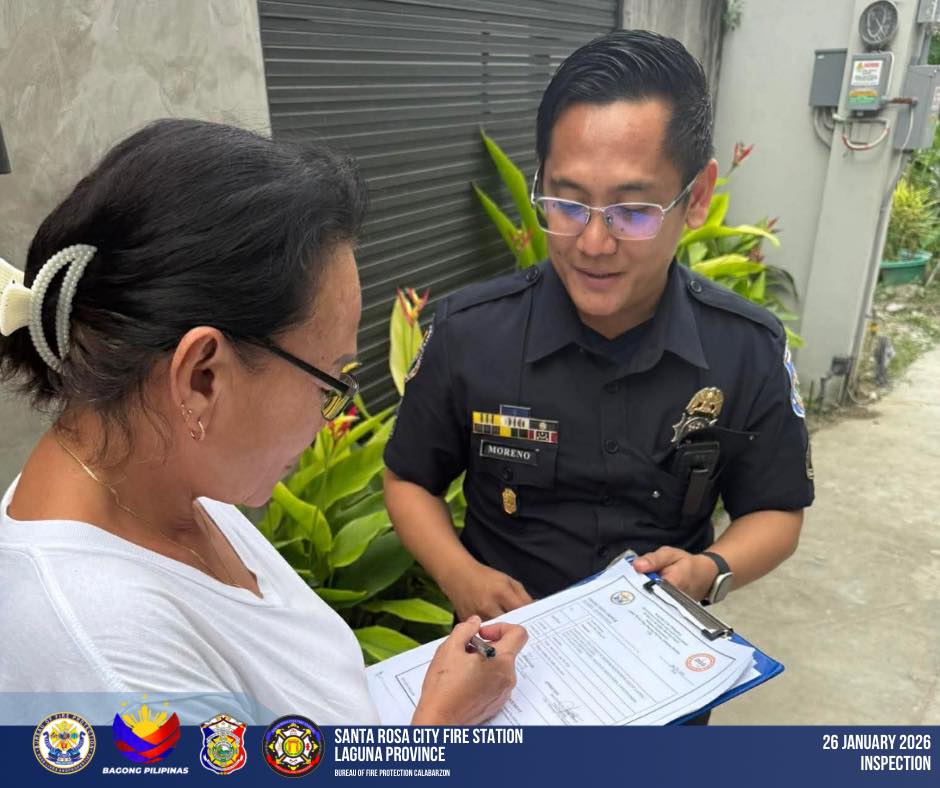 Bfp SantaRosa - 23 January 2025 IN PHOTOS | FCINSP ALYSTER C CASTRO ...