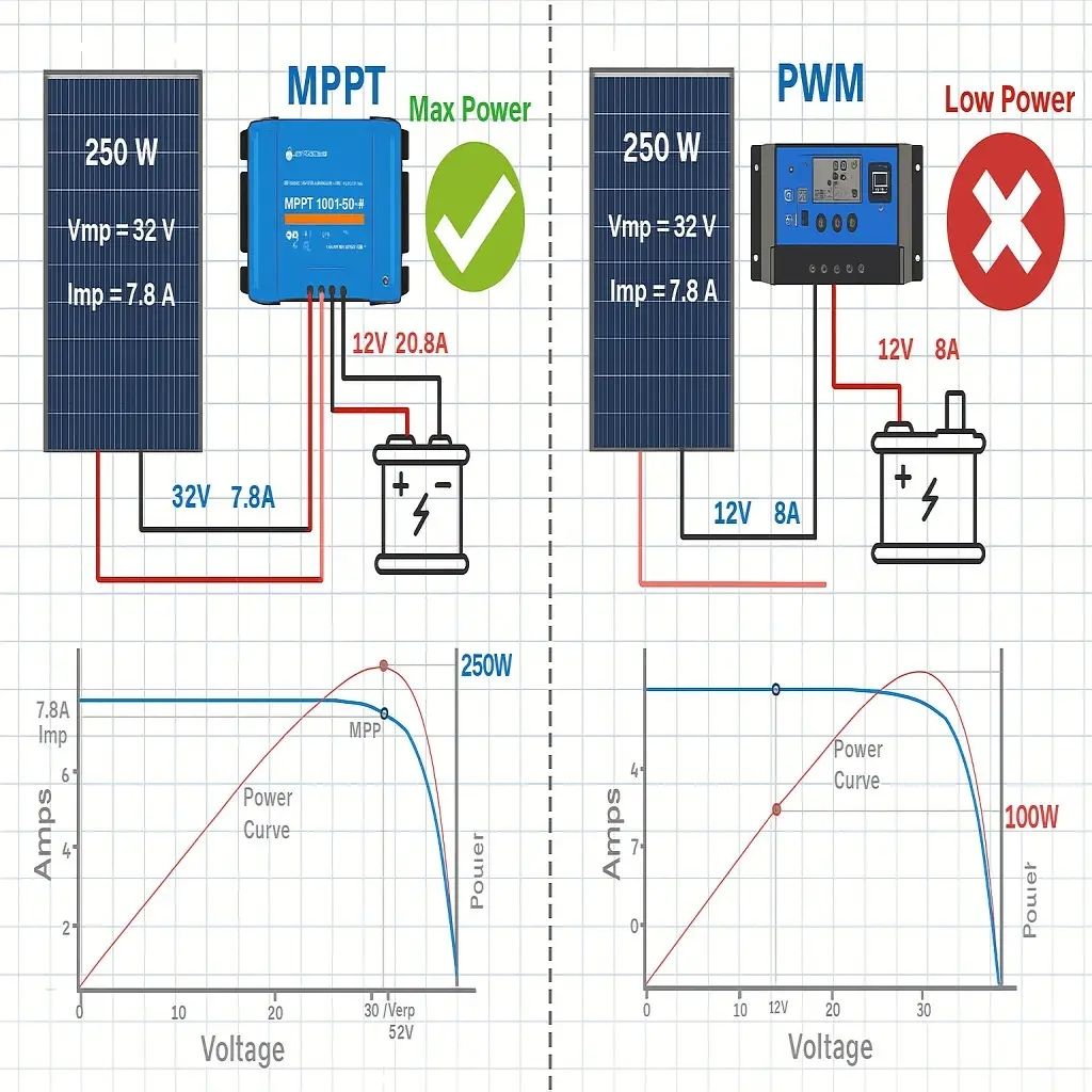 Electrical Engineering World ⚡ | Why Does an MPPT Controller Deliver ...