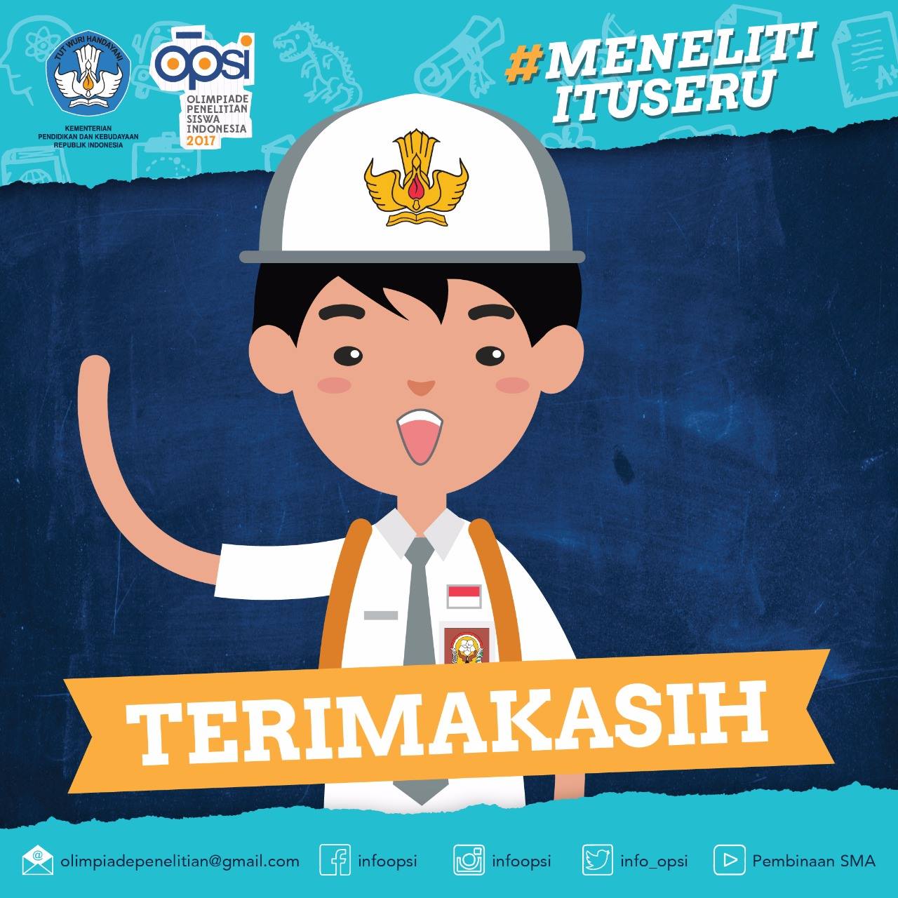 Selamat!... - Olimpiade Penelitian Siswa Indonesia - OPSI