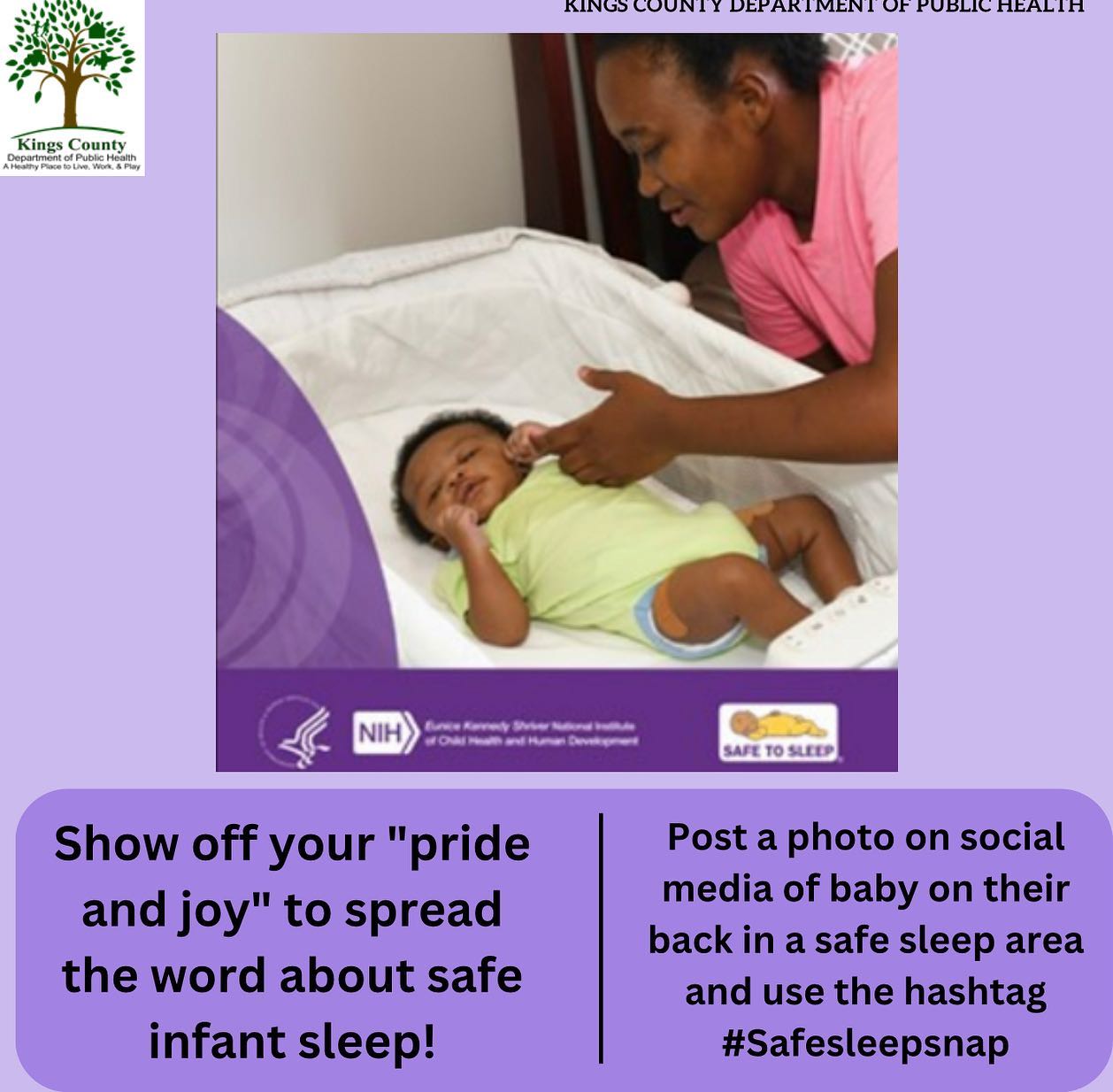 The back sleep... - Kings County Department of Public Health