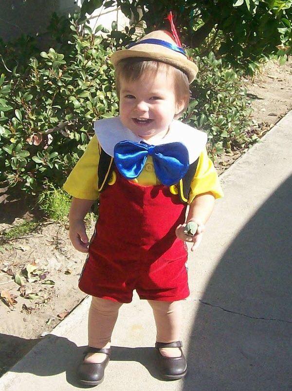 Child Toddler Pinocchio Costume Face Swap