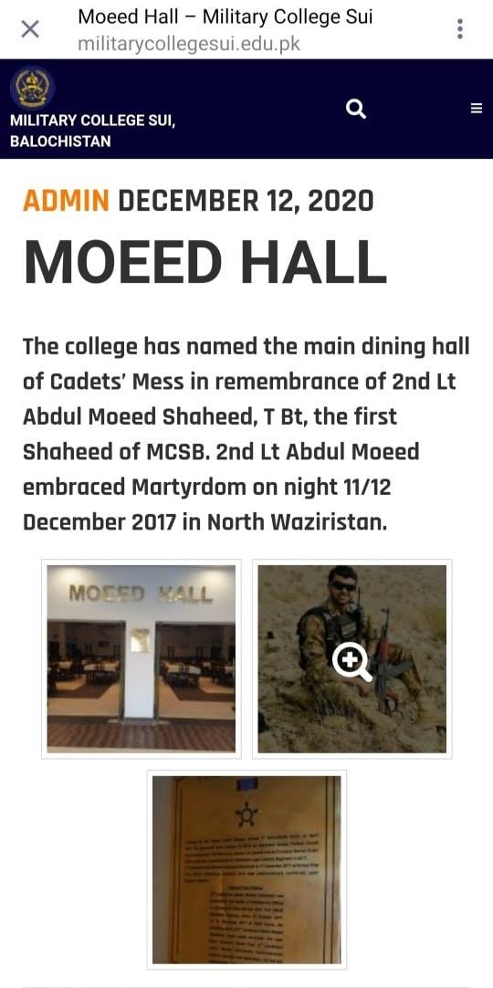 2/Lt Moeed Ch Shaheed added a new... - 2/Lt Moeed Ch Shaheed