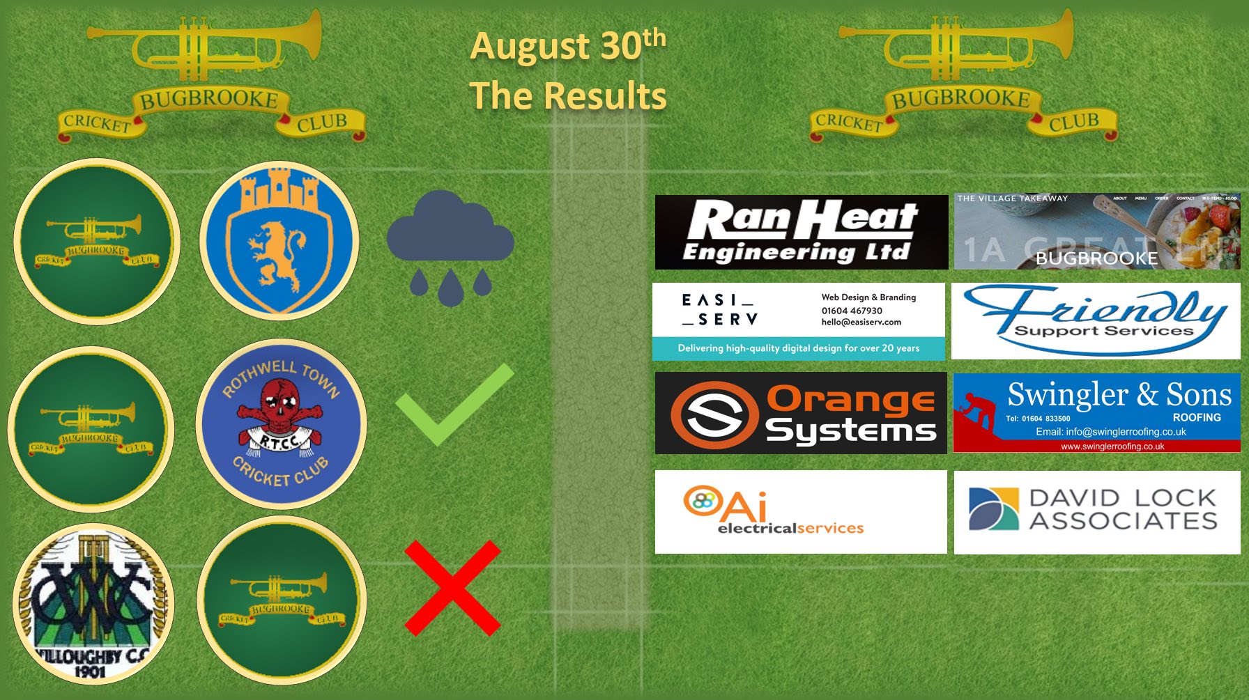Bugbrooke Cricket Club - Go well to our 3 Saturday XI's in action today ...