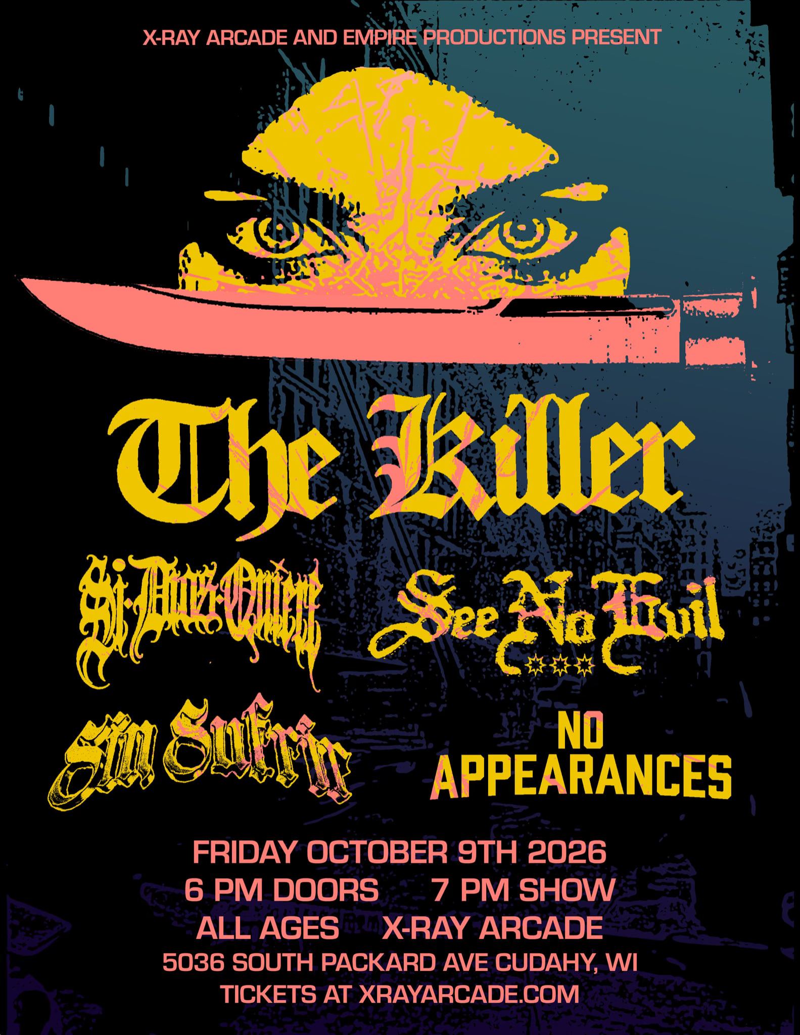 THE KILLER / SI DIOS QUIERE / SEE NO EVIL / SIN SUFRIR / NO