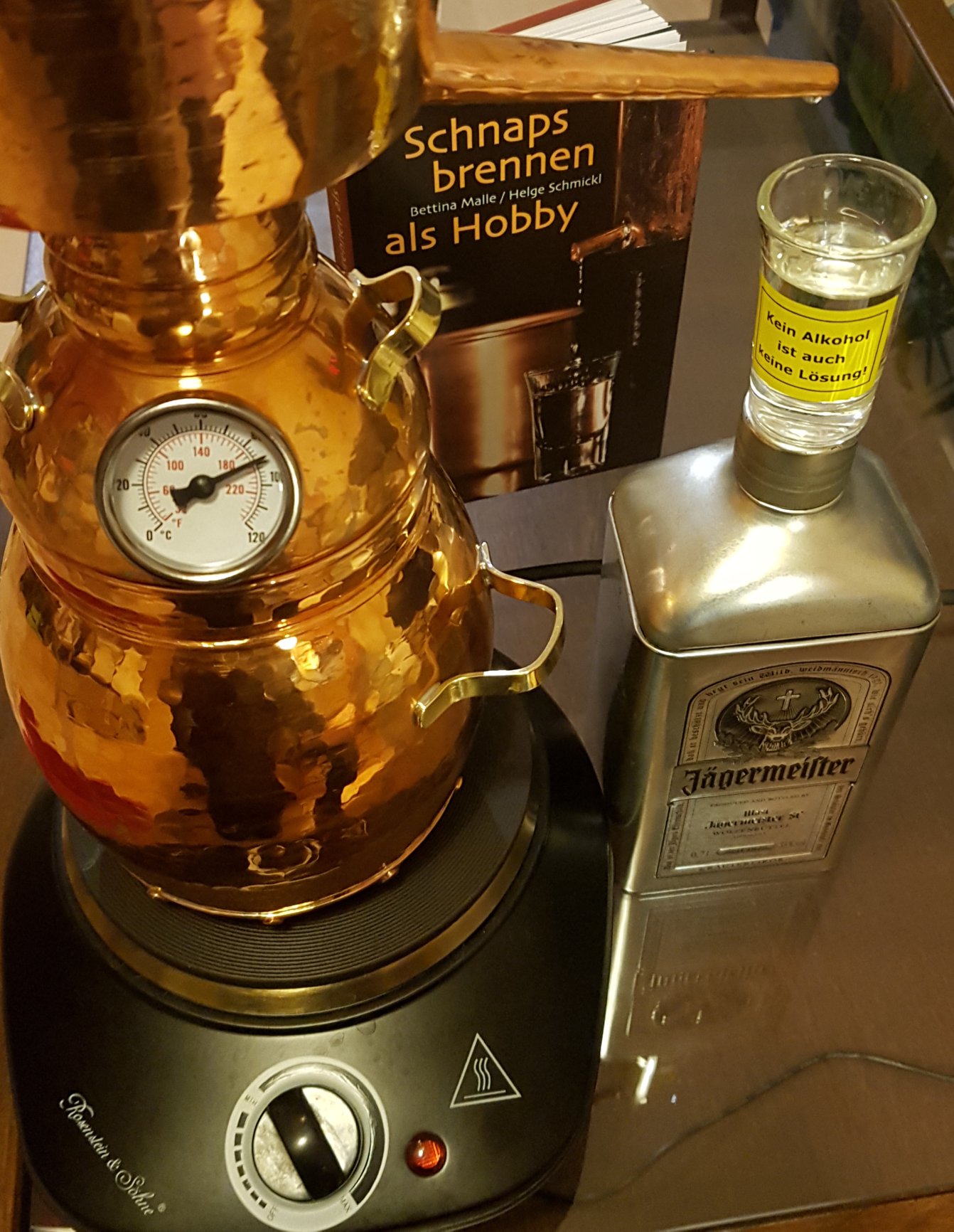 COPPERGARDEN 0,5 LITER ALEMBIK Destille | Mini-Brennerei aus Kupfer | Brenngerät EUR 149,00 - DE