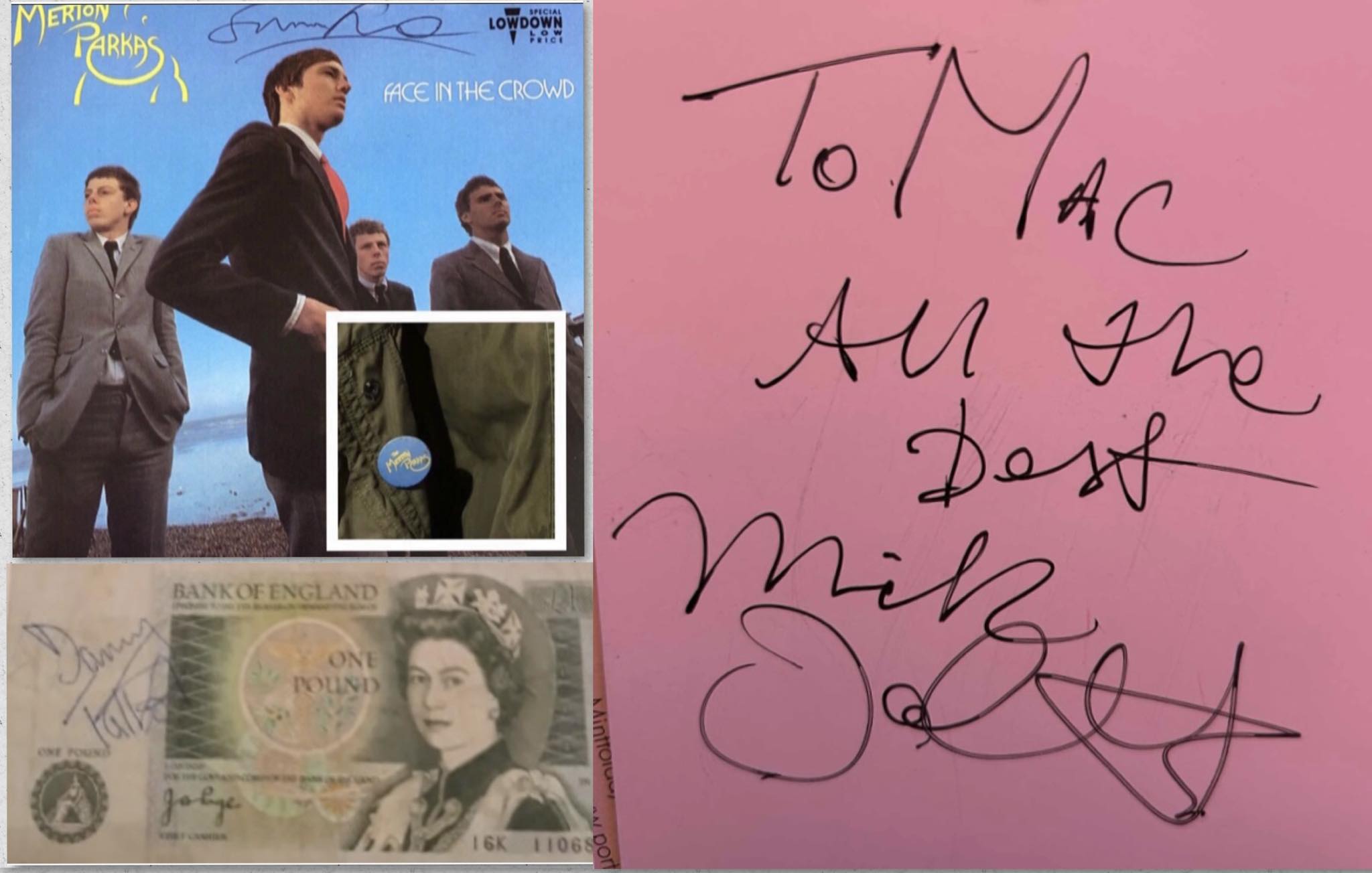 Class of 80's MODS | Merton Parkas Signed by Simon Smith , Danny and ...