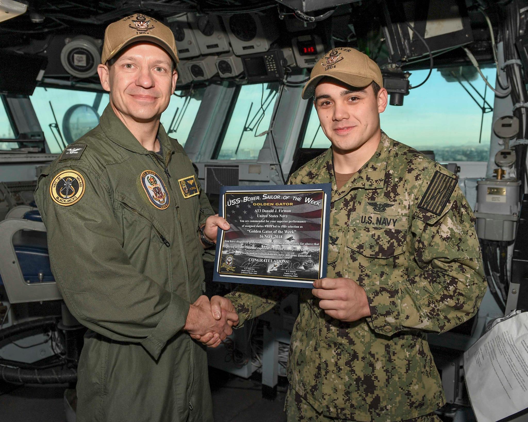 USS BOXER LHD 4 - Congratulations to #BOXER's Golden Gator... | Facebook
