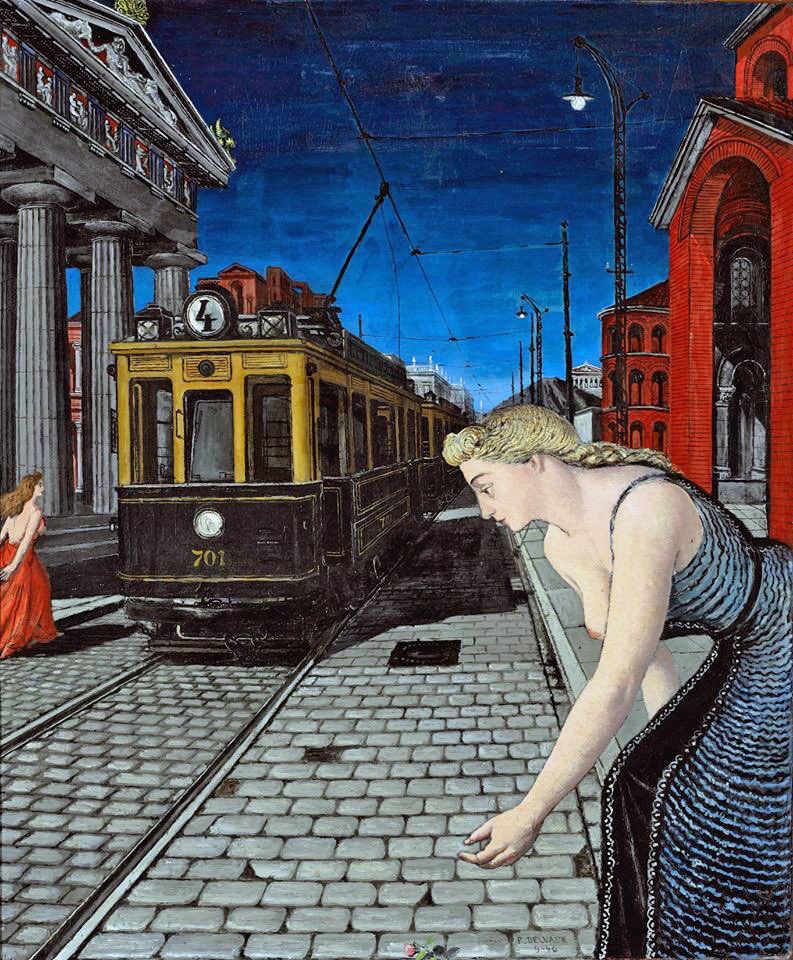 Paul Delvaux** # The Tramway, Red Door, Ephesus (1946)