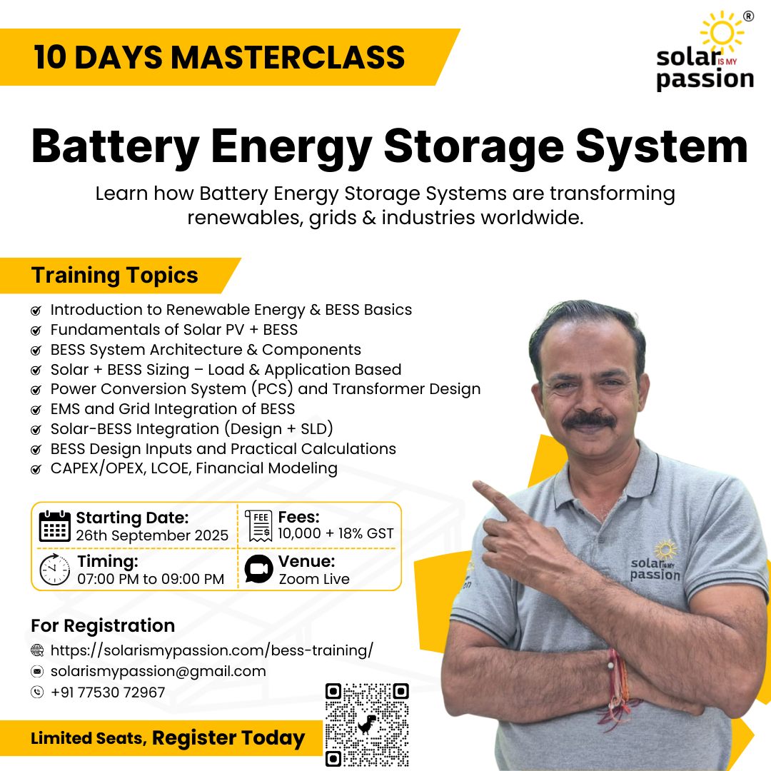 Solar - Comprehensive Training on Battery Energy Storage Systems (BESS ...