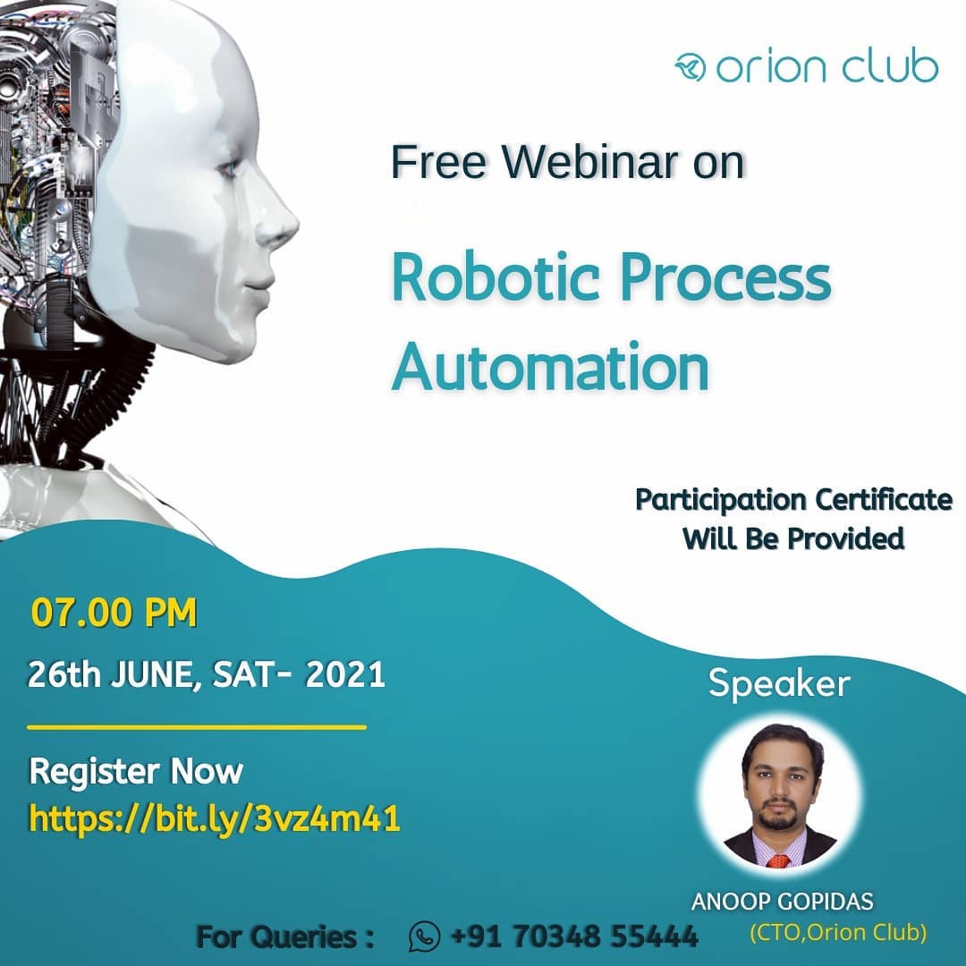 Orion club - Lets explore the technology trends through ORION CLUB. For ...