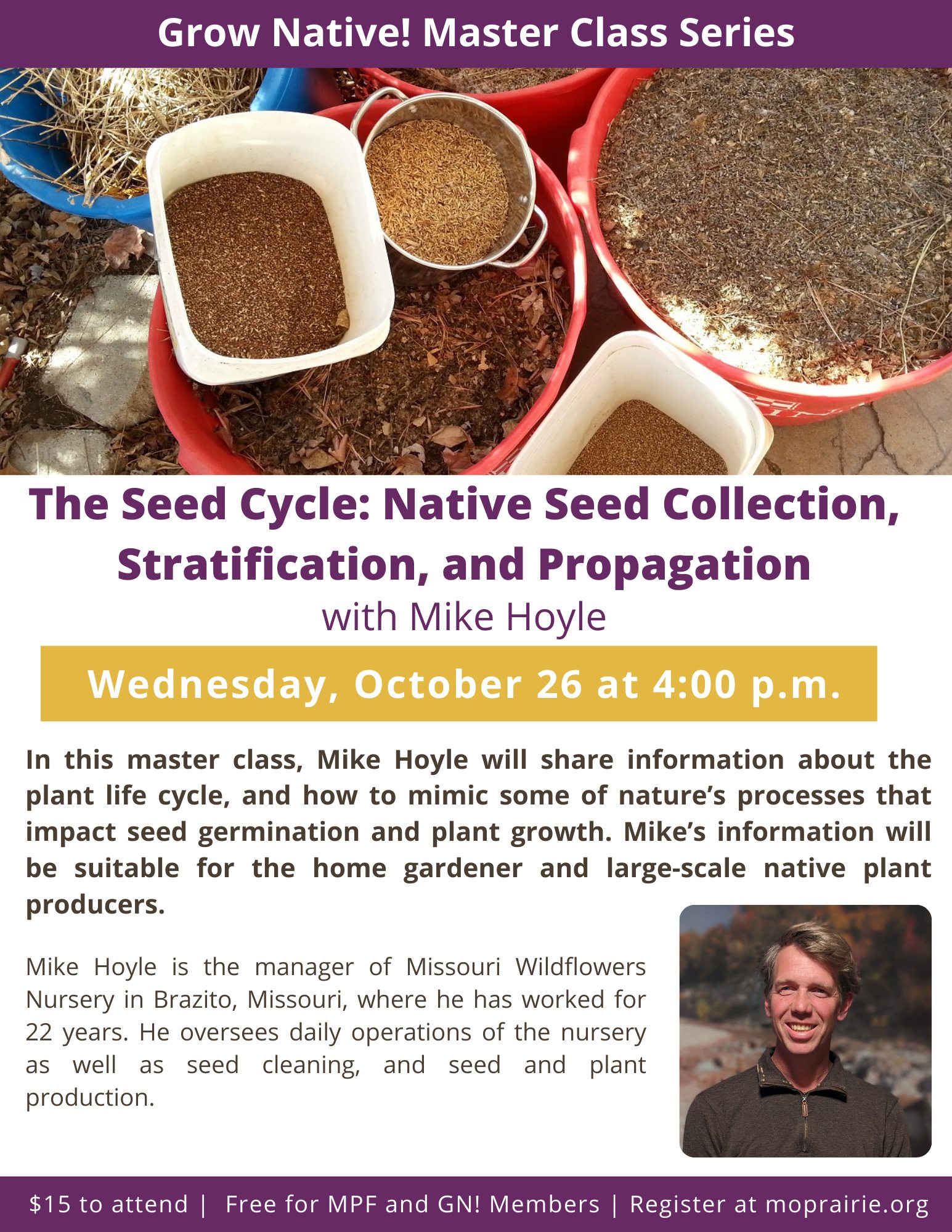 Grow Native - Grow Native! Master Class: The Seed Cycle:... | Facebook