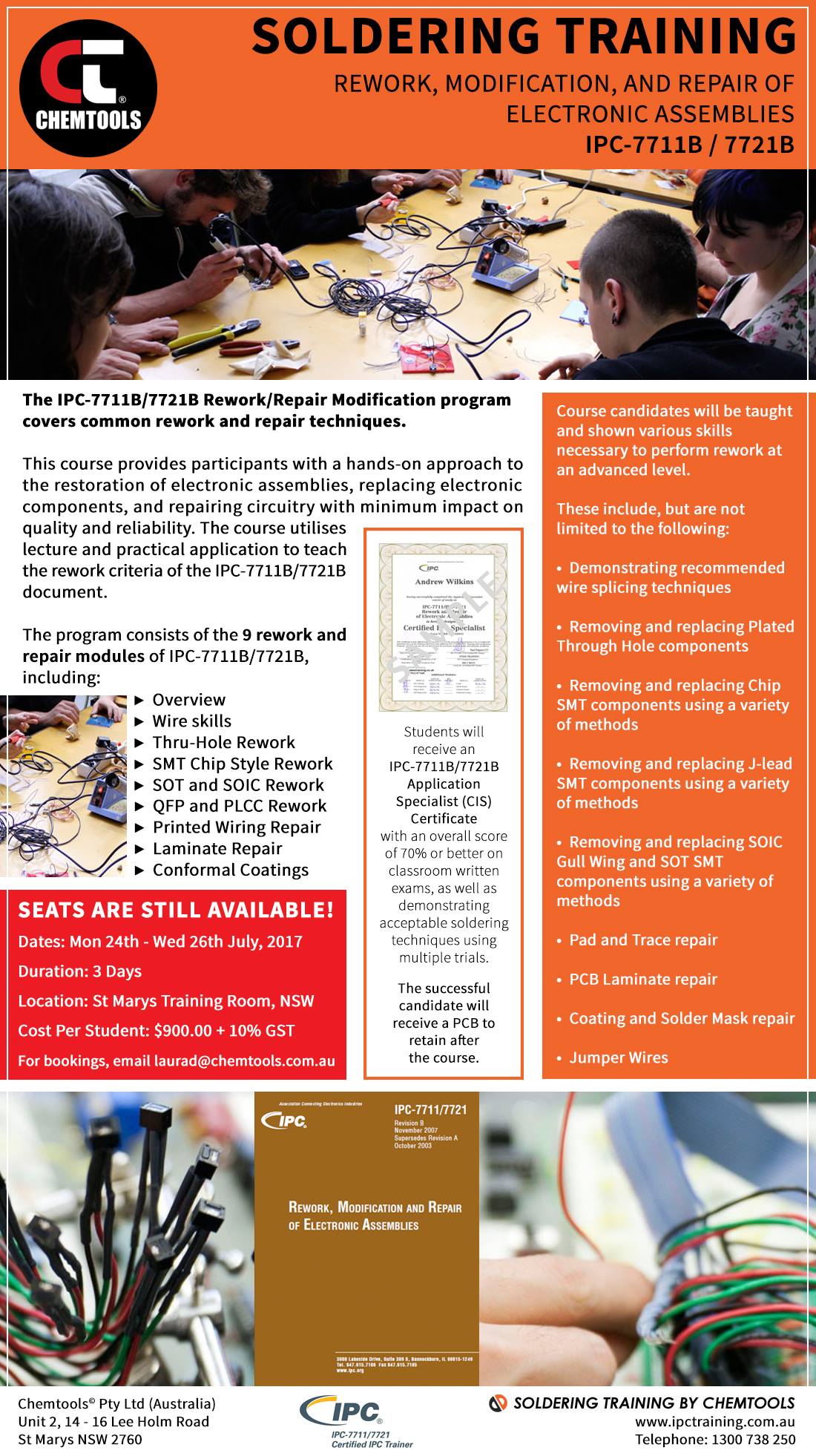 Chemtools - SOLDERING TRAINING IPC-7711B/7721B Rework, Modification ...