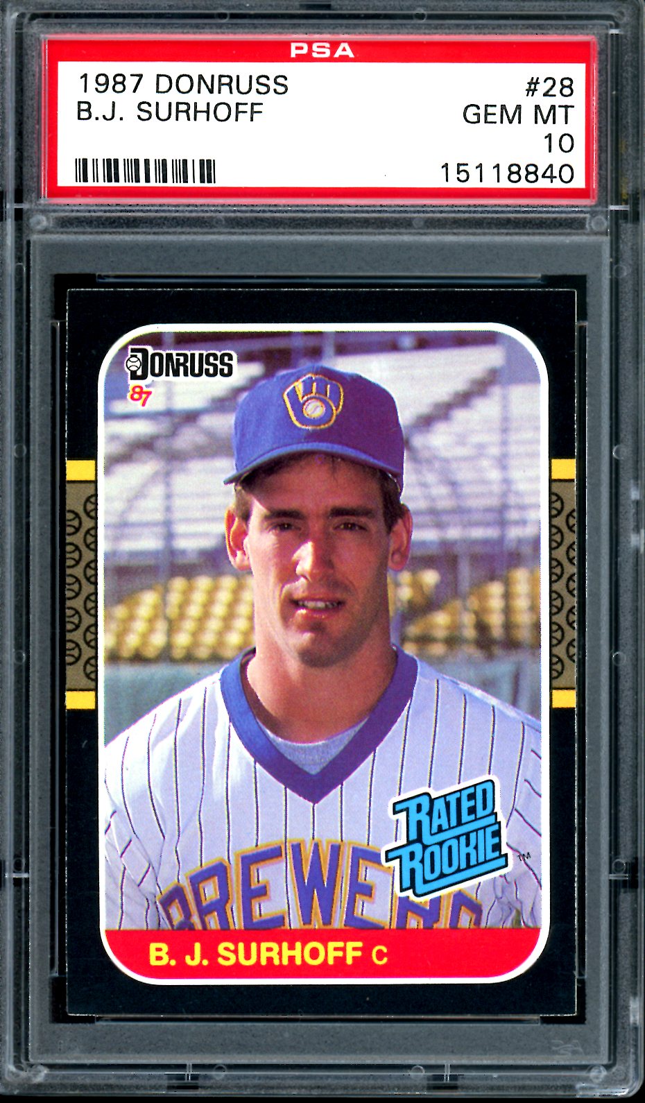 Collecting 1987 Donruss rated rookies in PSA 9 grade or higher