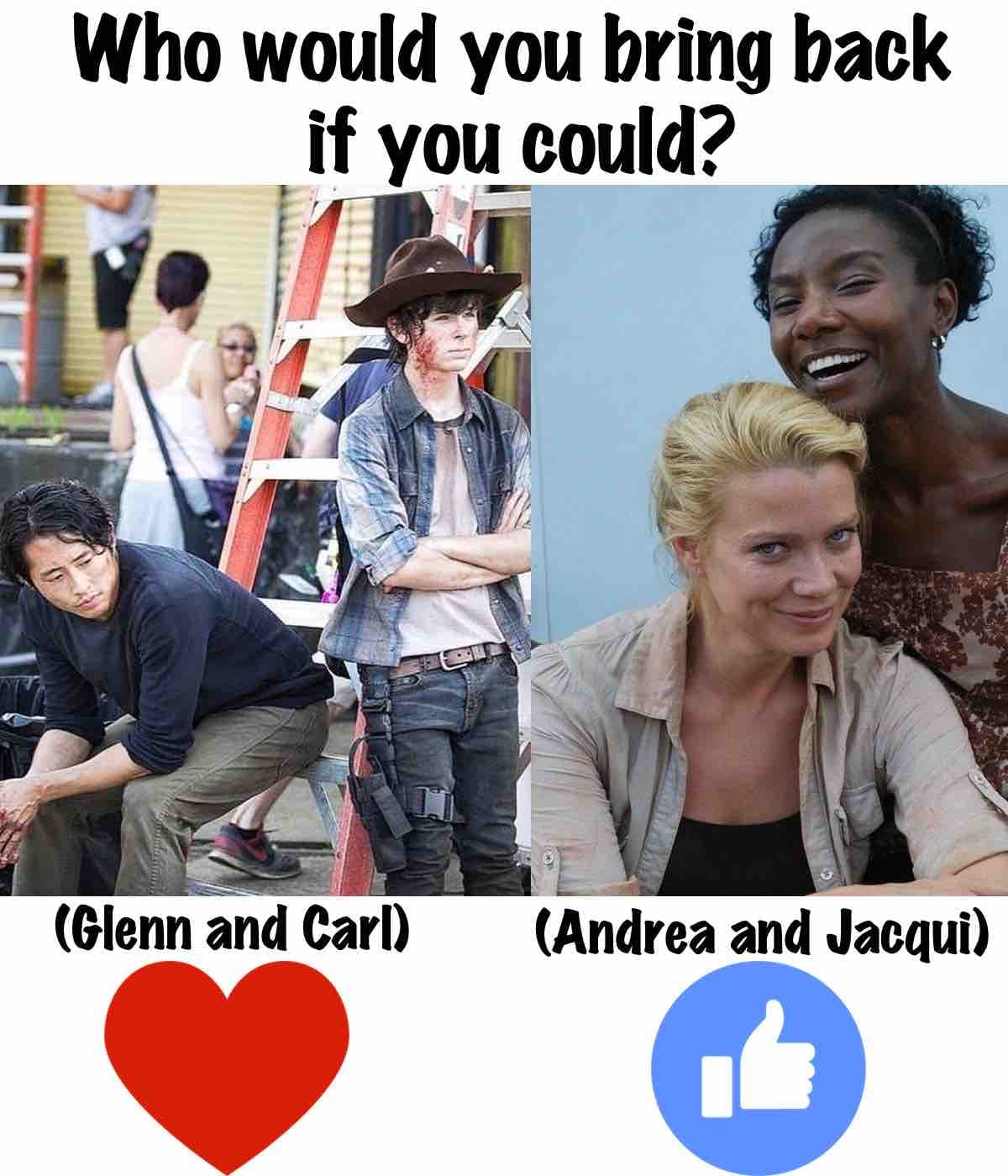 The Walking - Facebook: Let me see your votes below... 🍧😱💜 And GO! 🎄🌎🤠🙂 ...