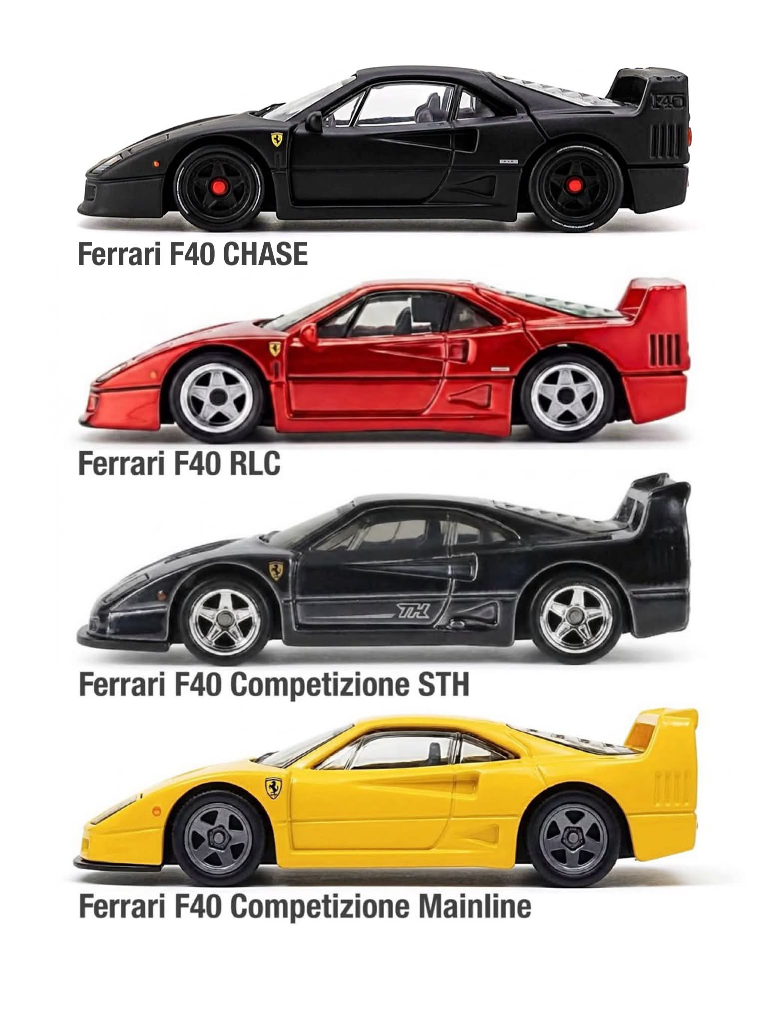 Hot Wheels Ferrari F40 vs F40 Competizione: Which is better?