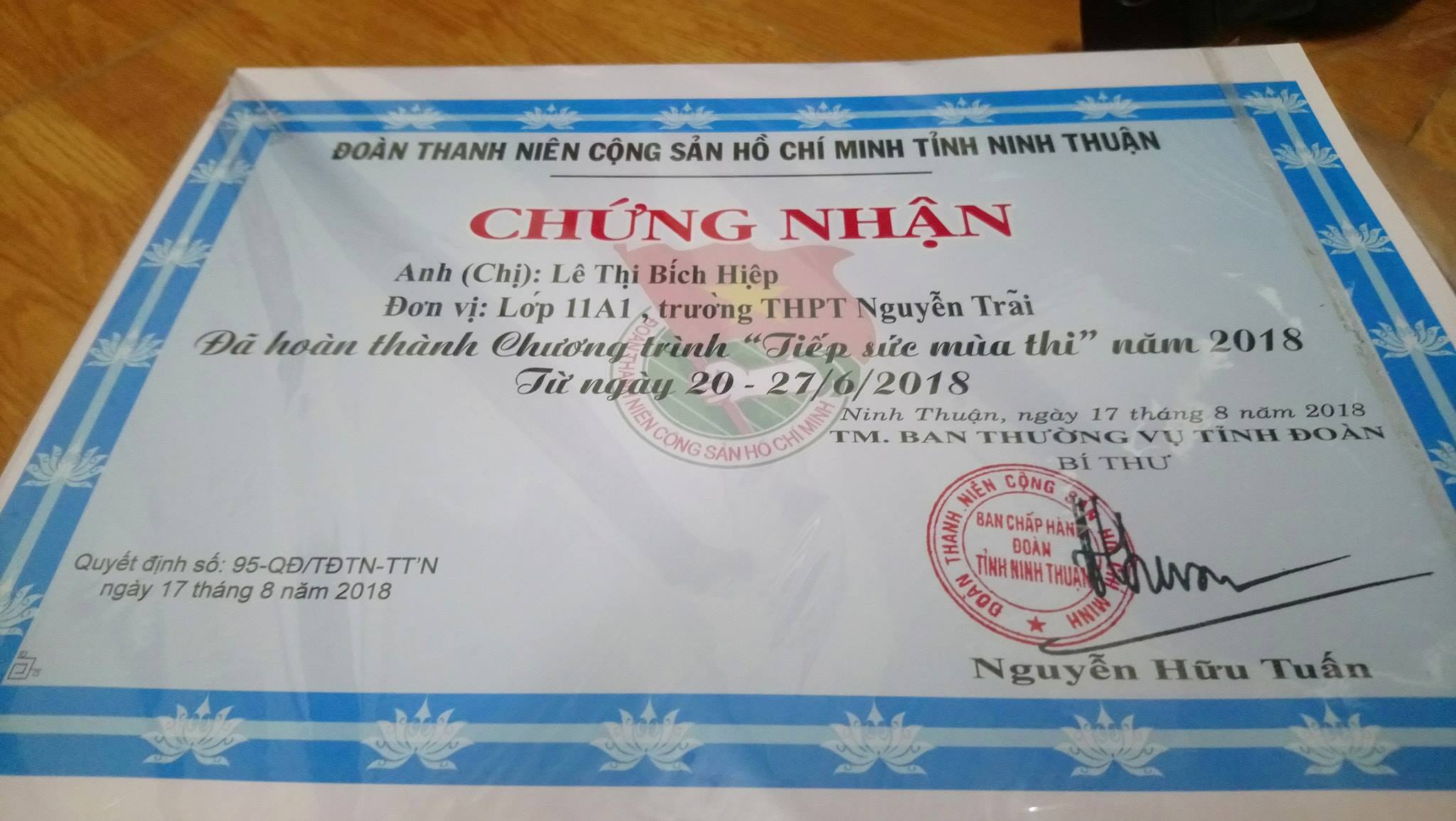 Tiếp sức mùa thi - Bản sắc tuổi trẻ Ninh Thuận - THÔNG BÁO ĐIỀU CHỈNH