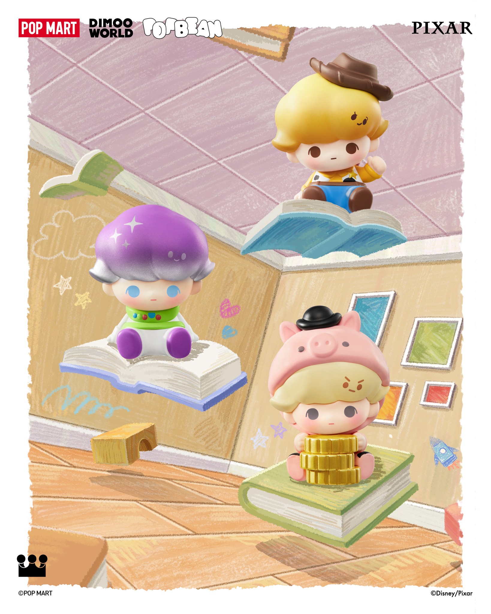 POP BEAN DIMOO WORLD X PIXAR SERIES 🌟 Big adventures, pocket