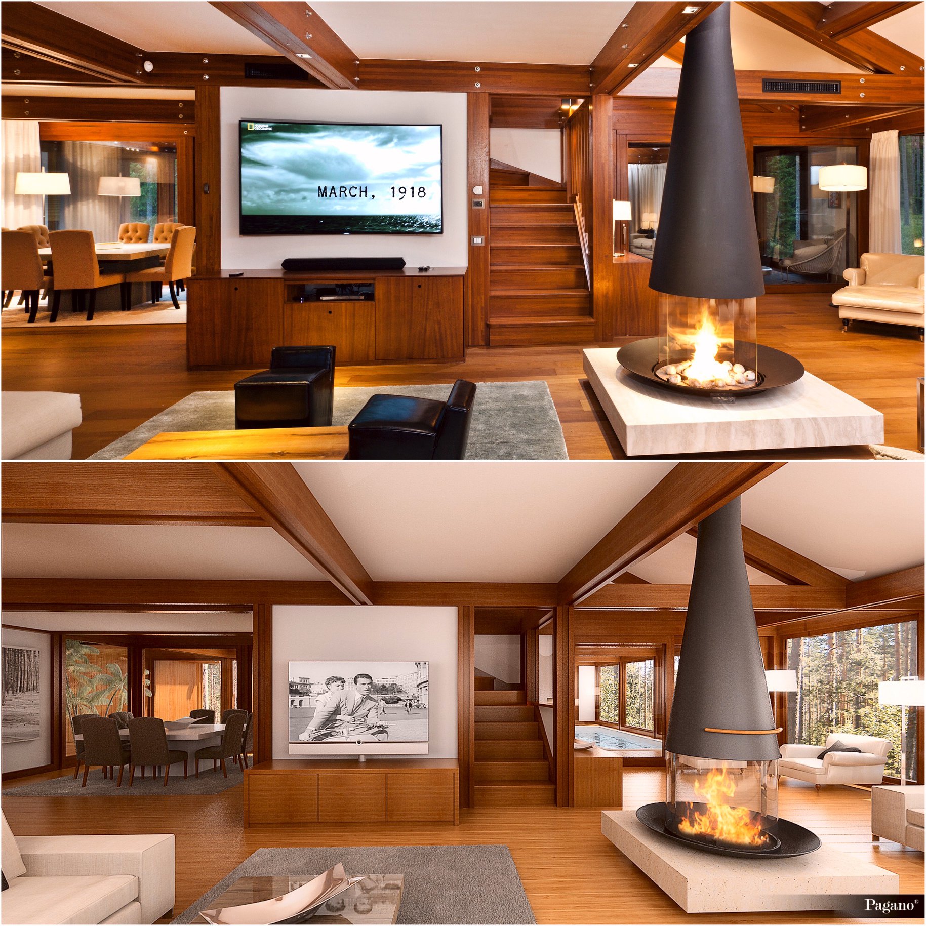Pagano - Comparison of the interior design and its... | Facebook