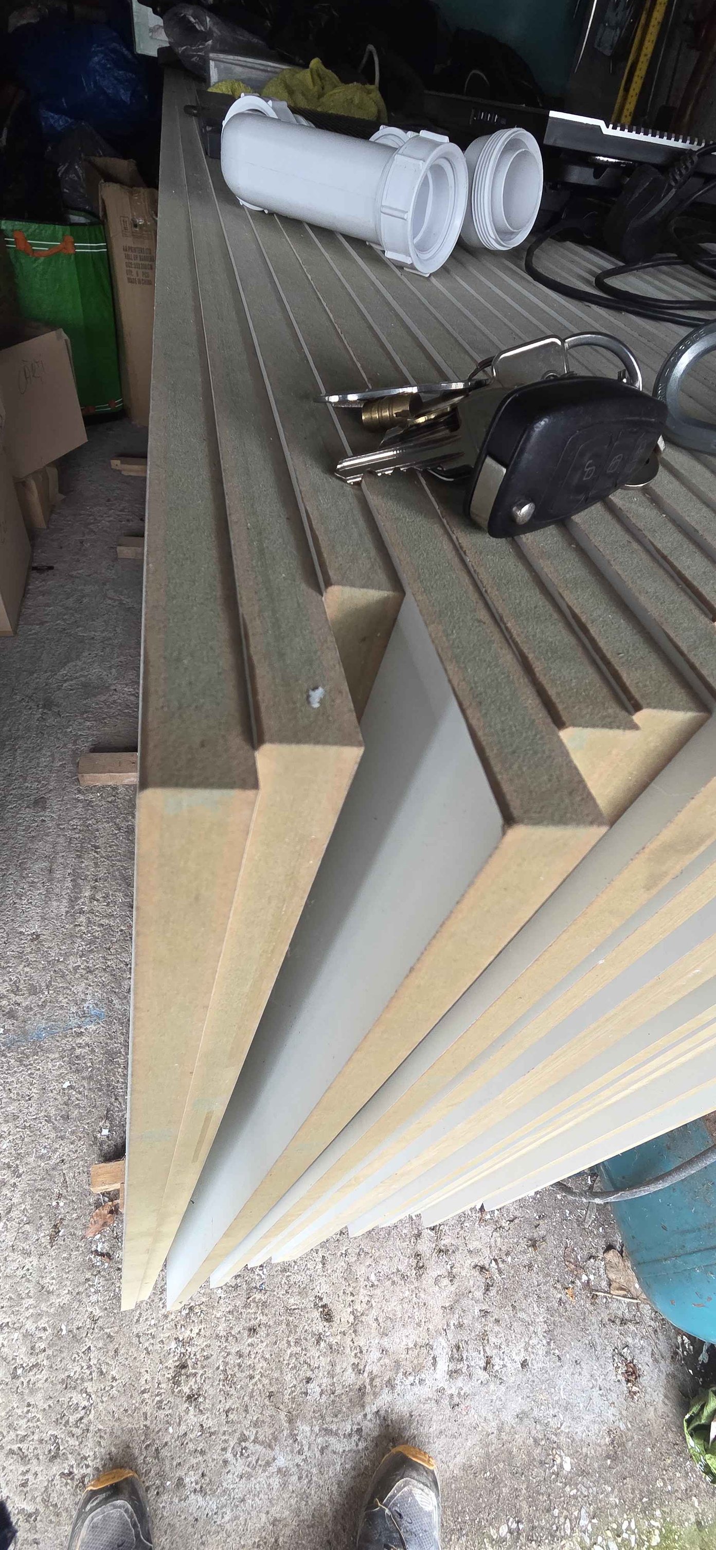 White faced MDF 18mm 3050x1220 10x4ft, melamine dual side Moisture ...