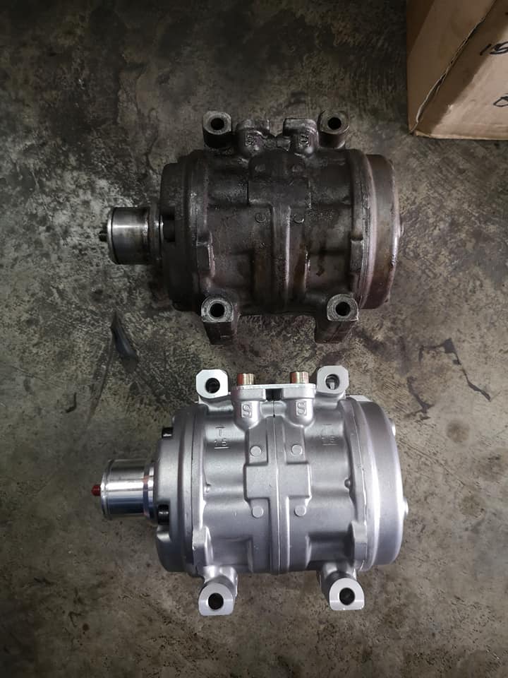 Toyota AE100 Replace new compressor... - Kuching Car Cooler