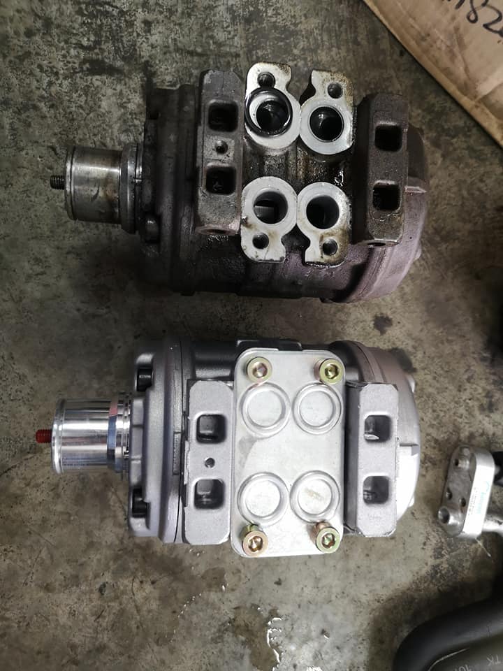 Toyota AE100 Replace new compressor... - Kuching Car Cooler