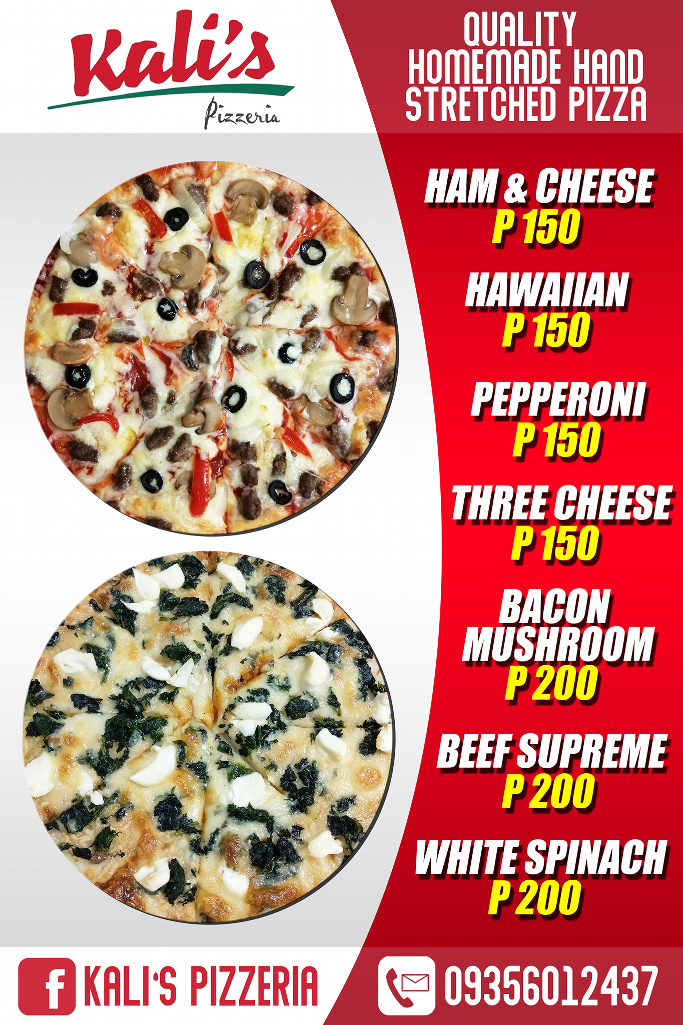 Kali's Pizzeria - 🍕 Here's Kali's Pizzeria Updated Menu 🍕...