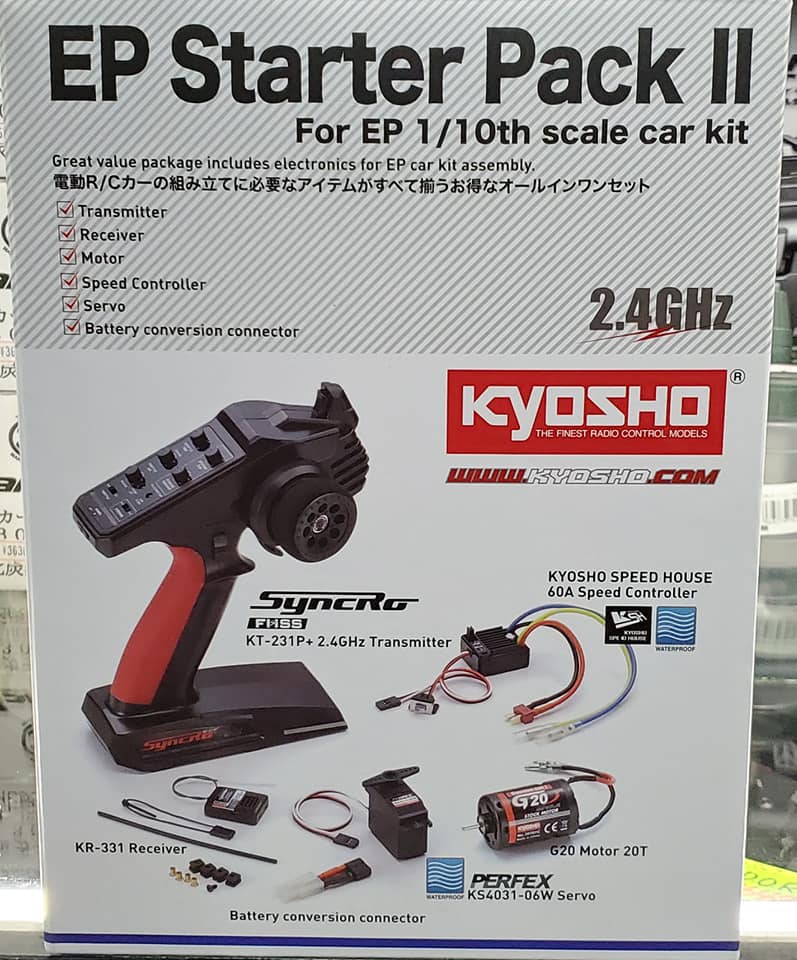 京商 電動RCカー用プロポセット「EPスターターパックⅡ」再入荷しま
