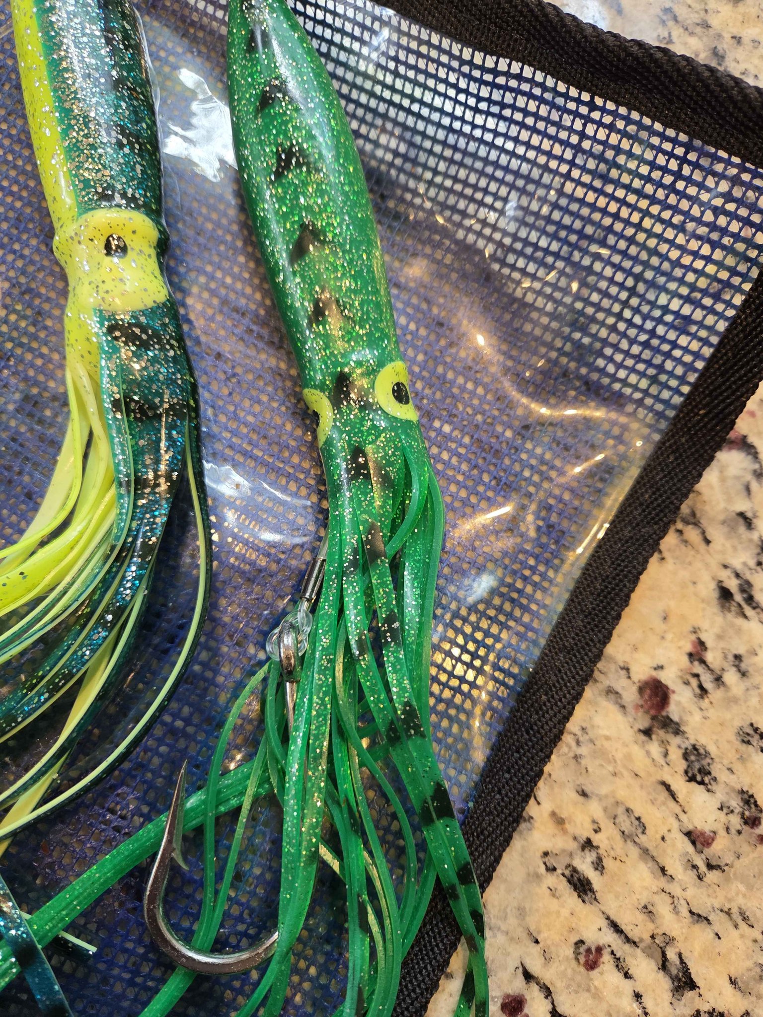 Squid daisy chain offshore trolling lures tuna mahi 12 inch - Fishing ...