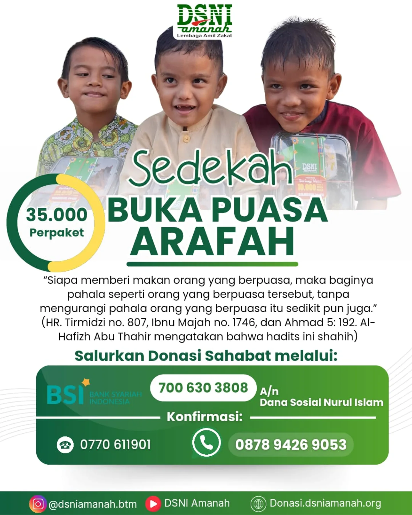 DSNI - BEASISWA PENGHAFAL QURAN Menjadi bagian kebaikan para penghafal ...