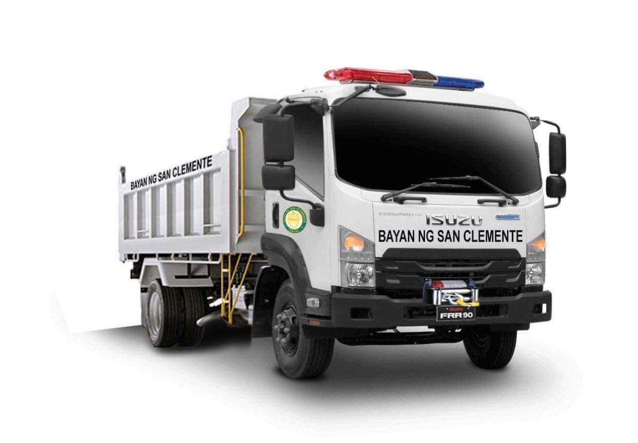 Happy customer with his brand new Isuzu NMR71L-EH5MAD2 - Dump truck